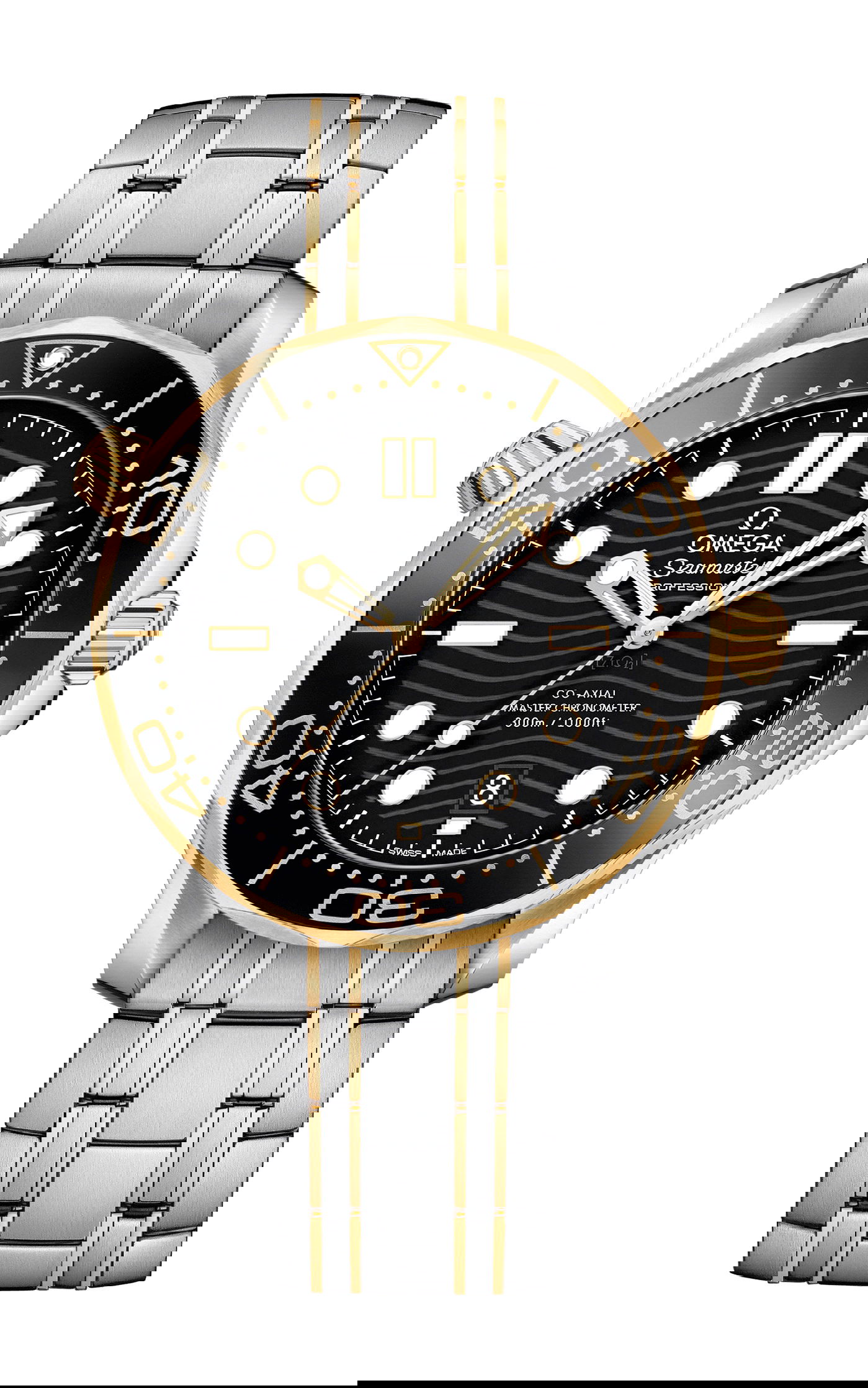 Omega Seamaster luxury timepiece - detailed view