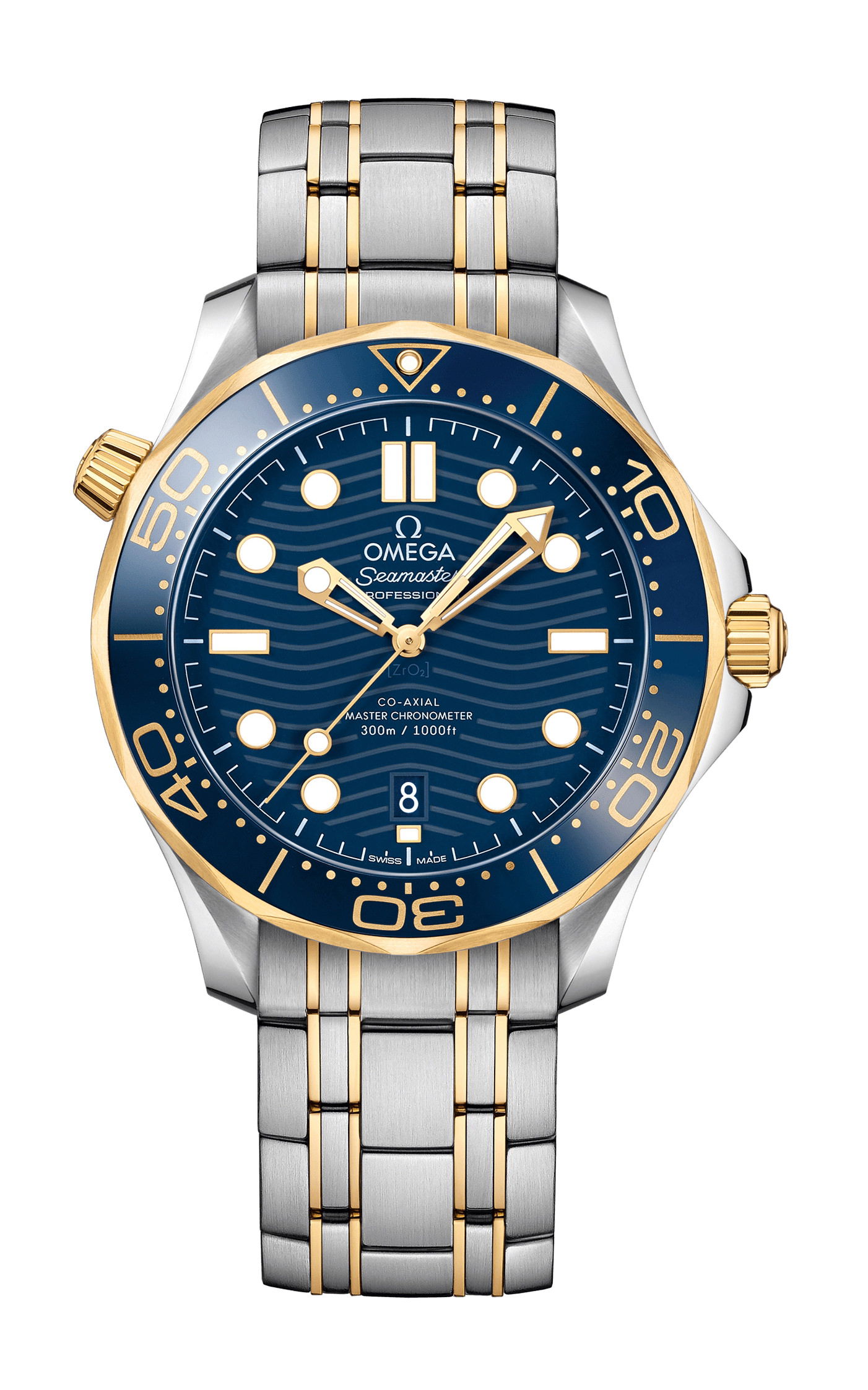 Omega Seamaster luxury timepiece - detailed view