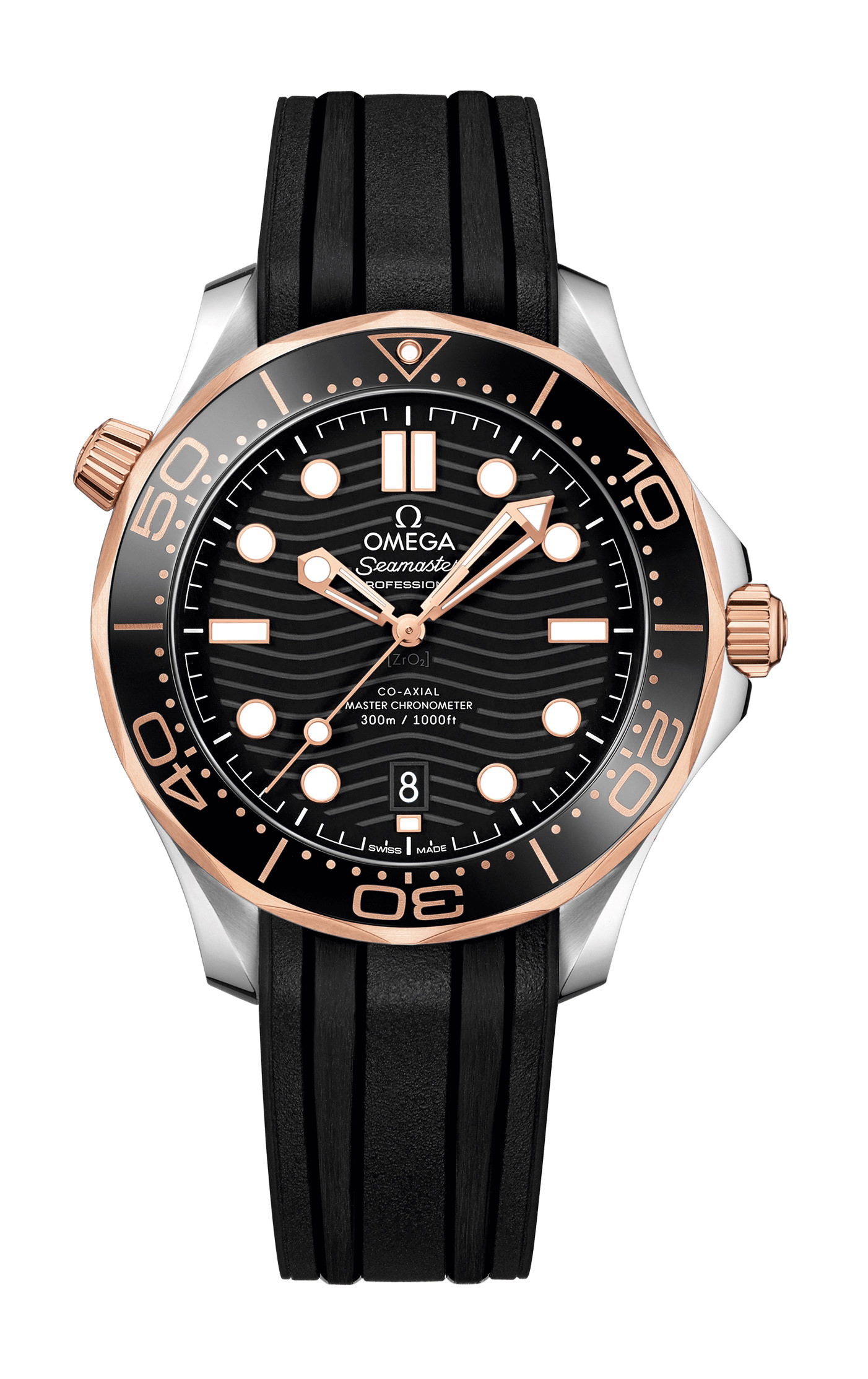 Omega Seamaster luxury timepiece - detailed view
