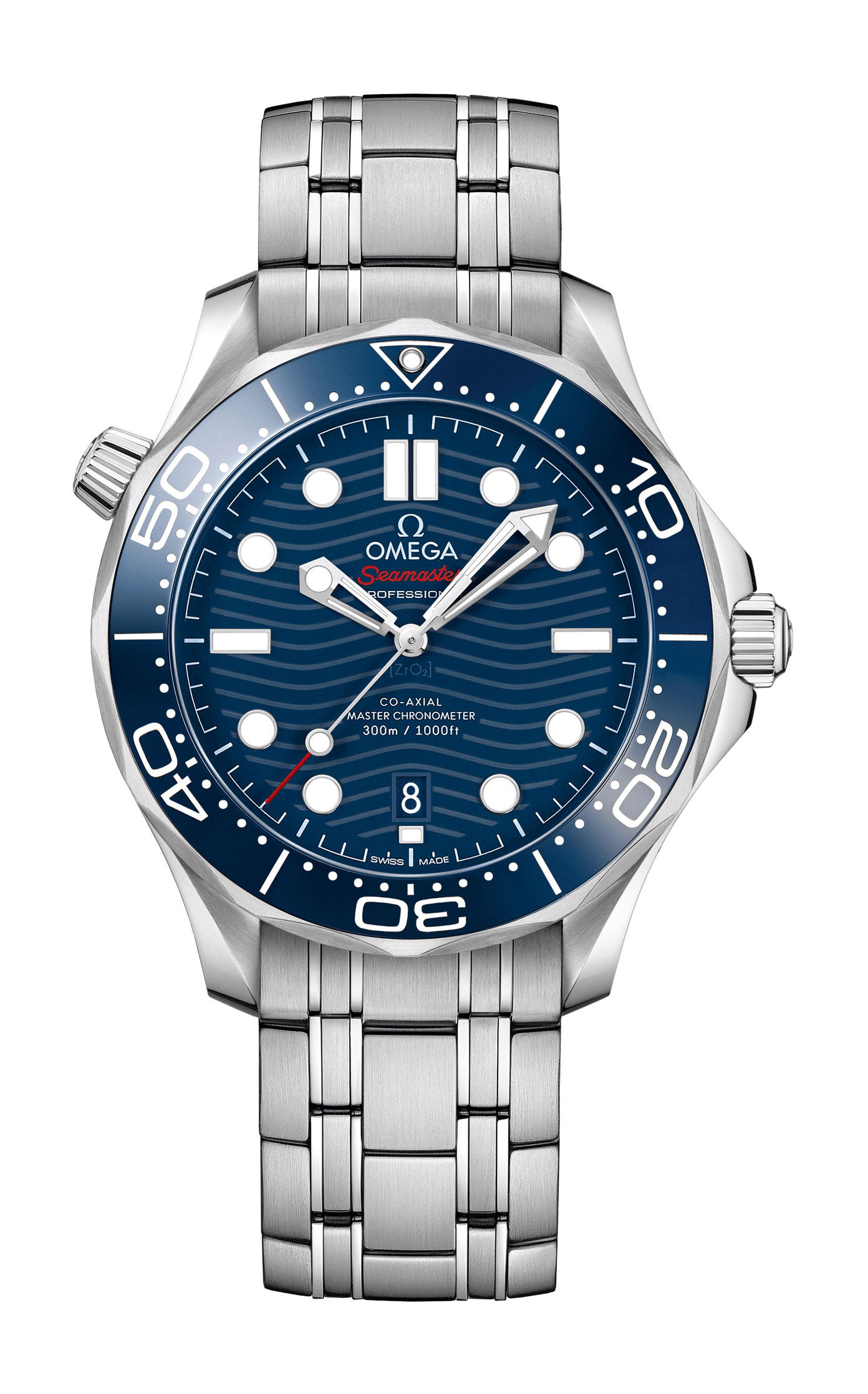 Omega Seamaster luxury timepiece - detailed view