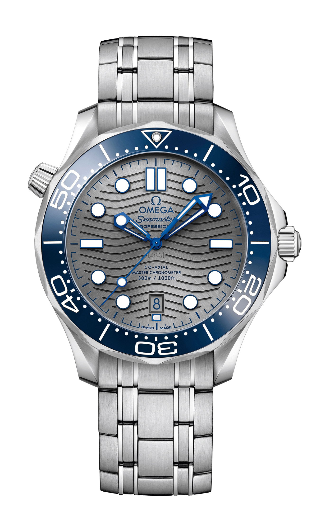 Omega Seamaster luxury timepiece - detailed view