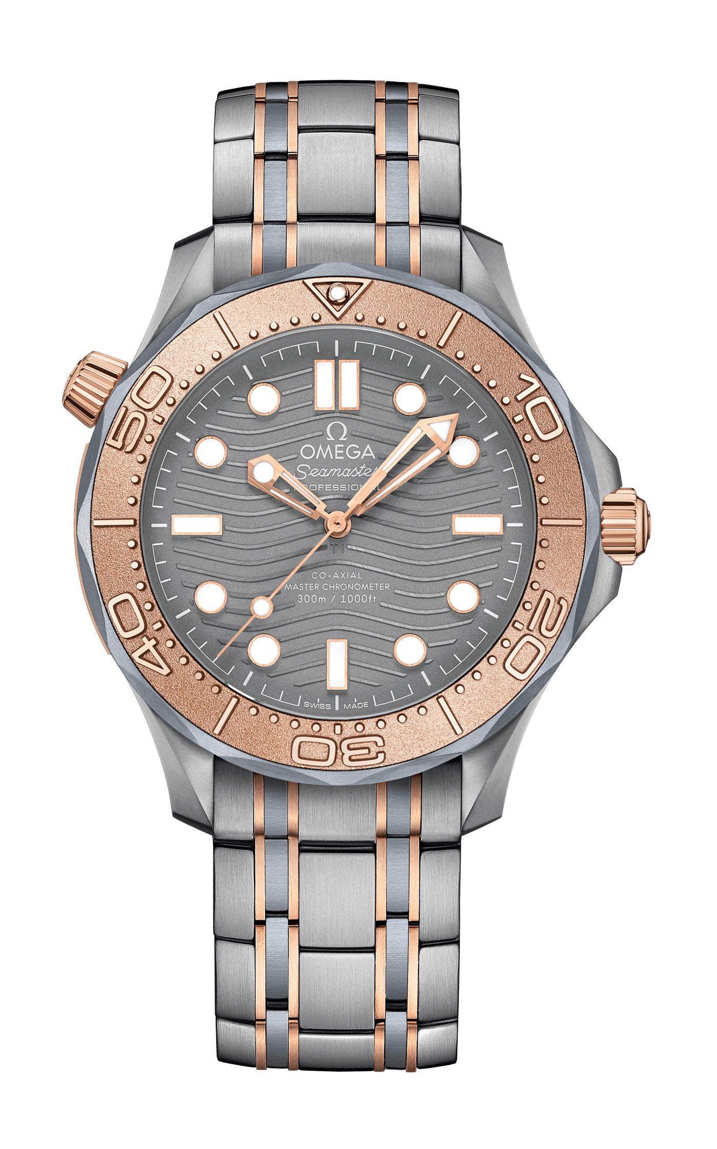 Omega Seamaster luxury timepiece - detailed view