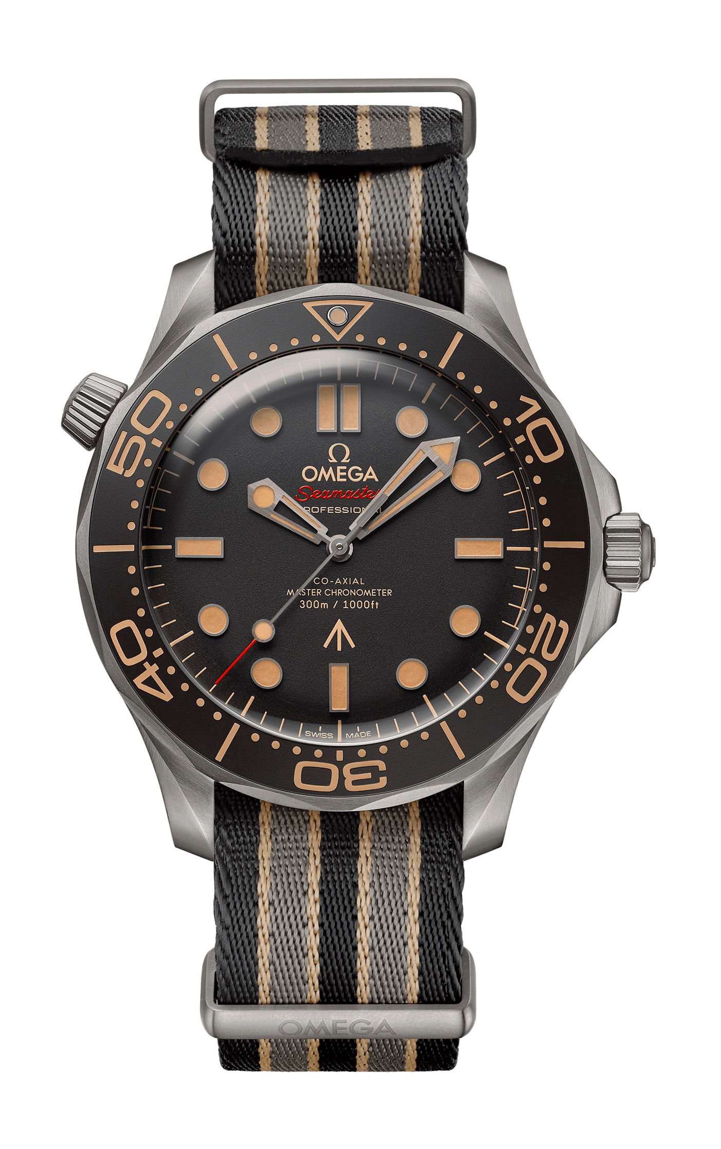 Omega Seamaster luxury timepiece - detailed view