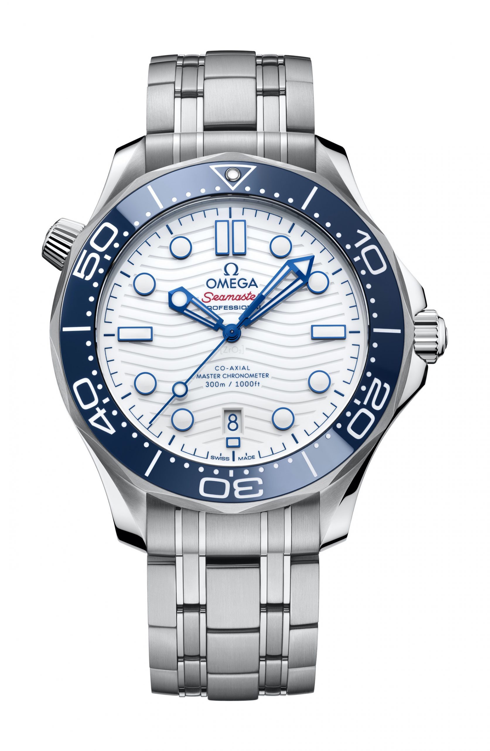 Omega Seamaster luxury timepiece - detailed view