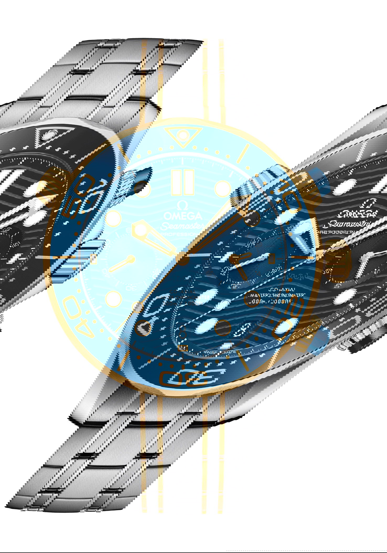 Omega Seamaster luxury timepiece - detailed view