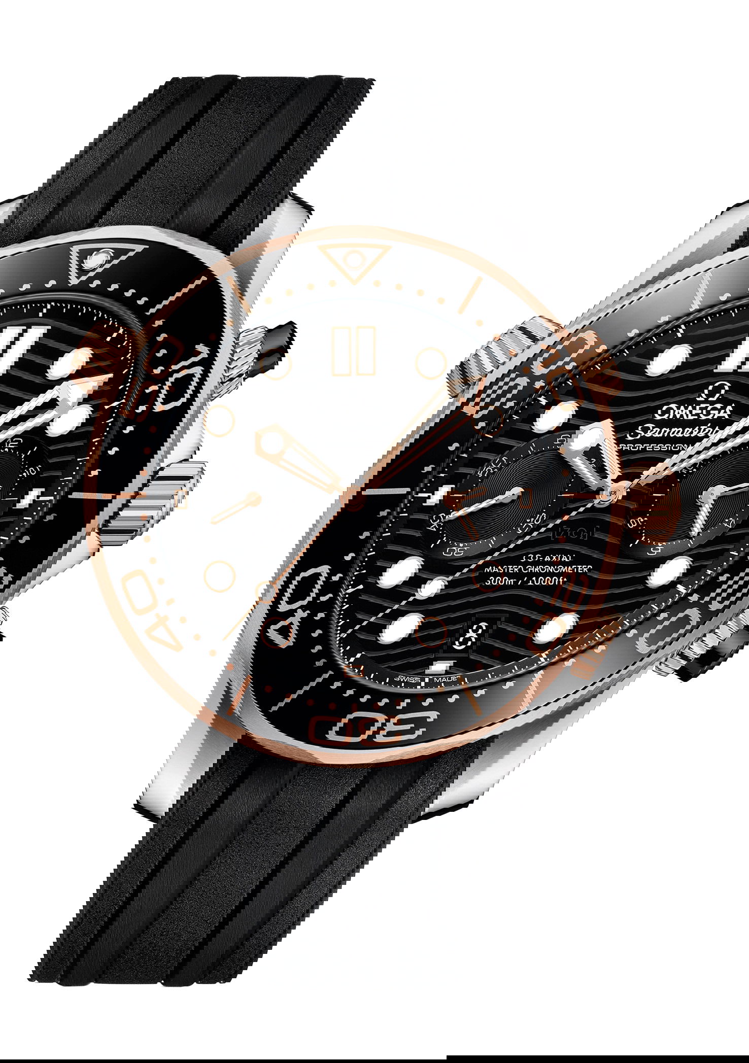 Omega Seamaster luxury timepiece - detailed view