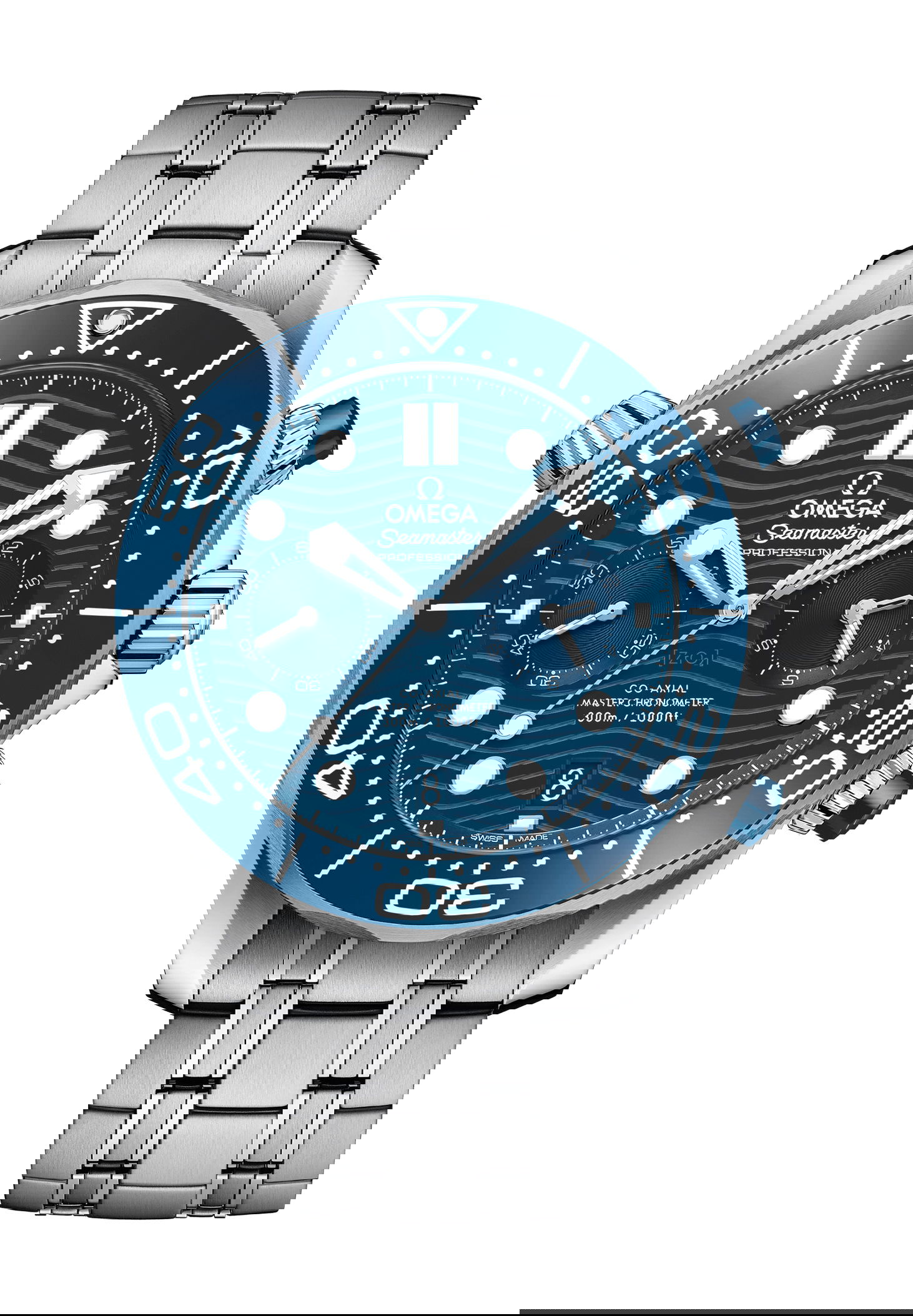 Omega Seamaster luxury timepiece - detailed view