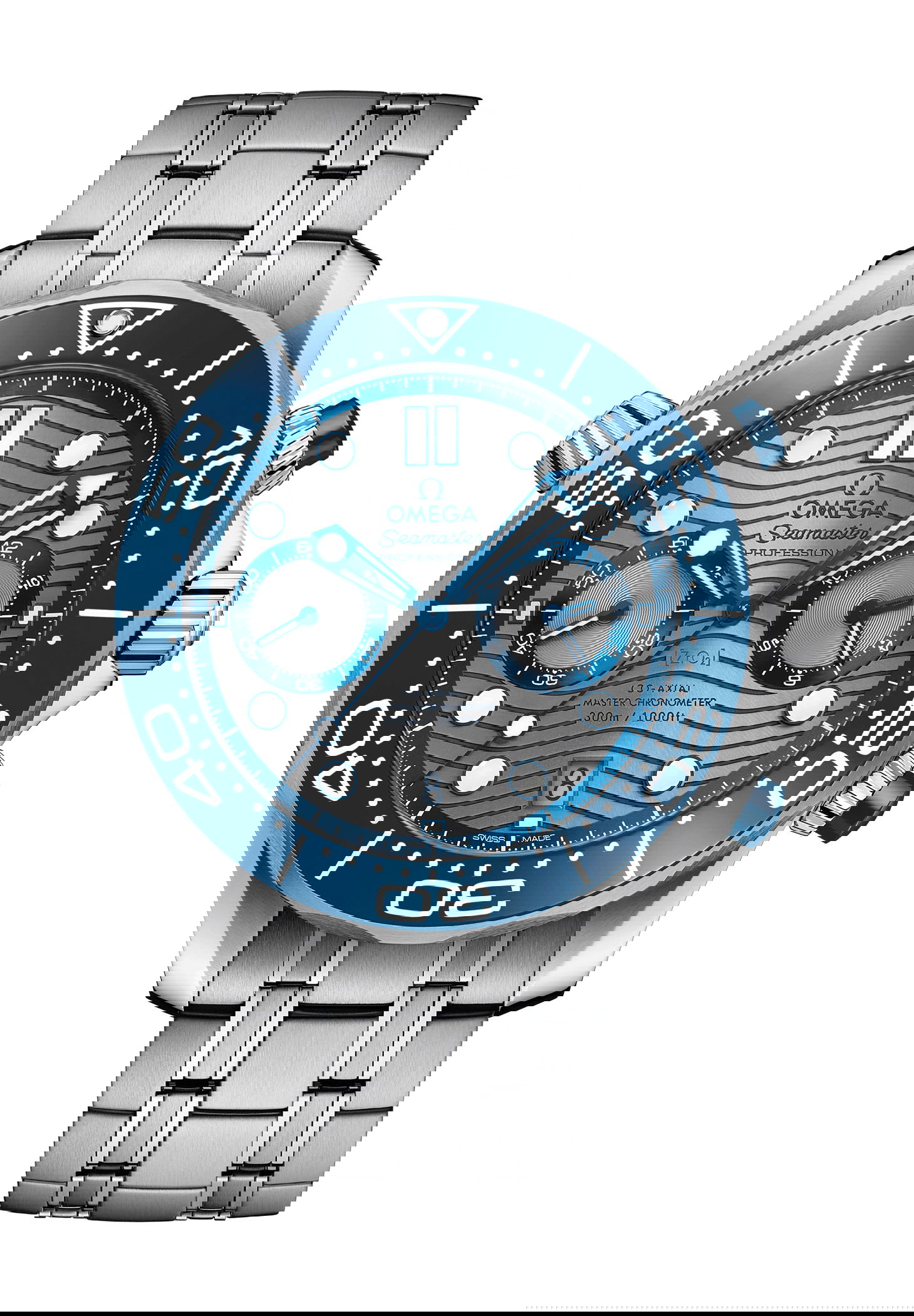 Omega Seamaster luxury timepiece - detailed view