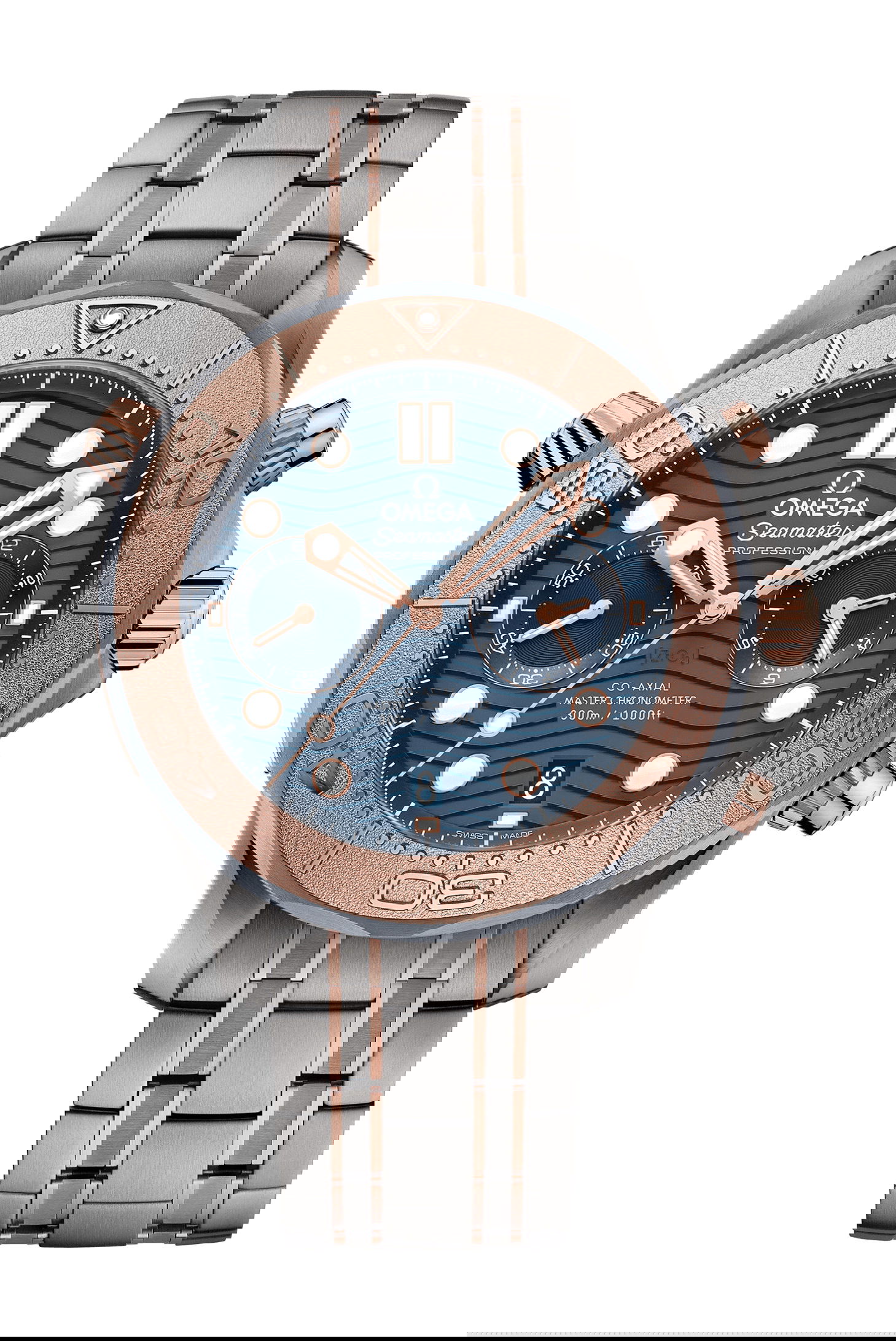 Omega Seamaster luxury timepiece - detailed view