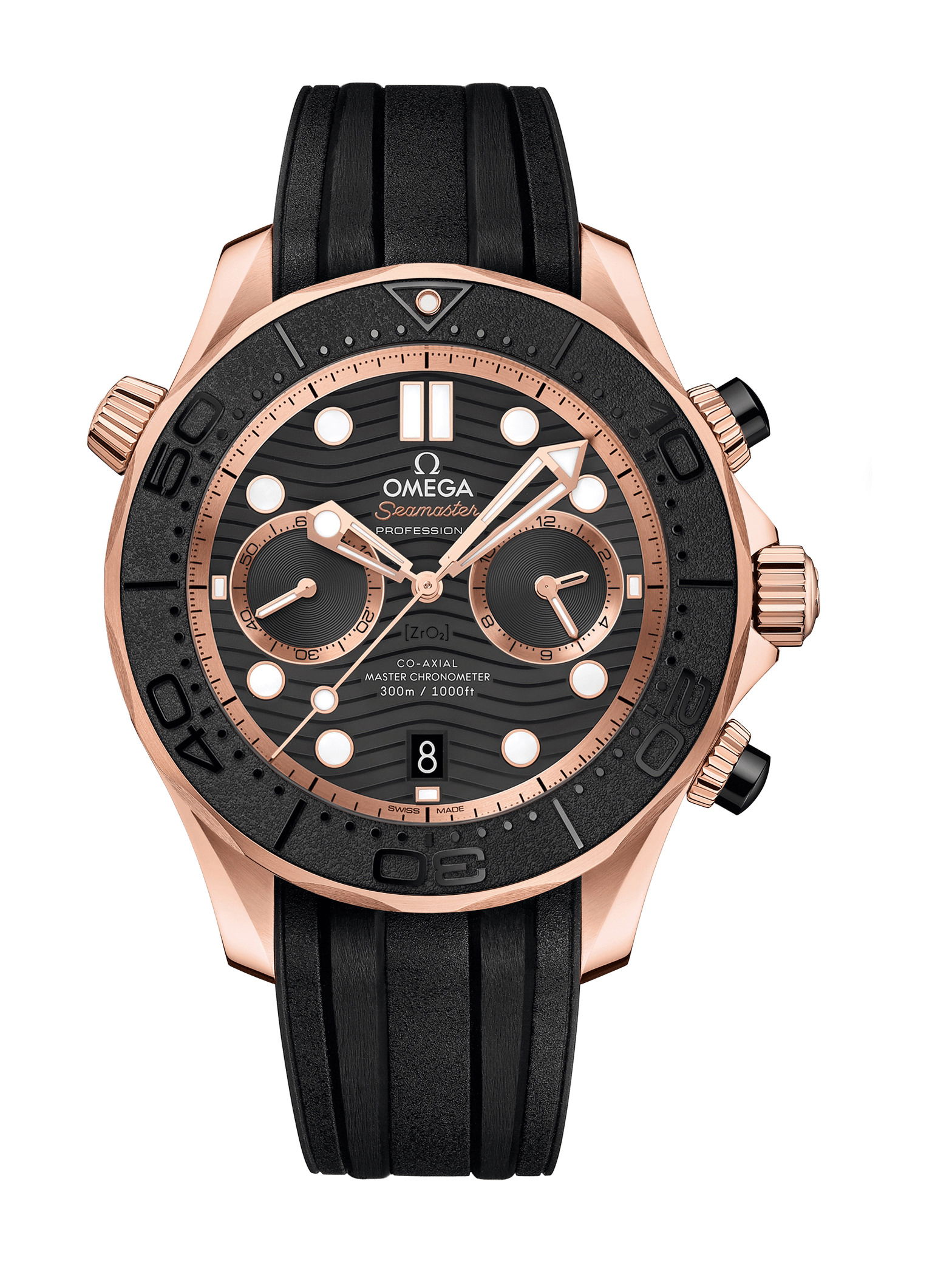 Omega Seamaster luxury timepiece - detailed view