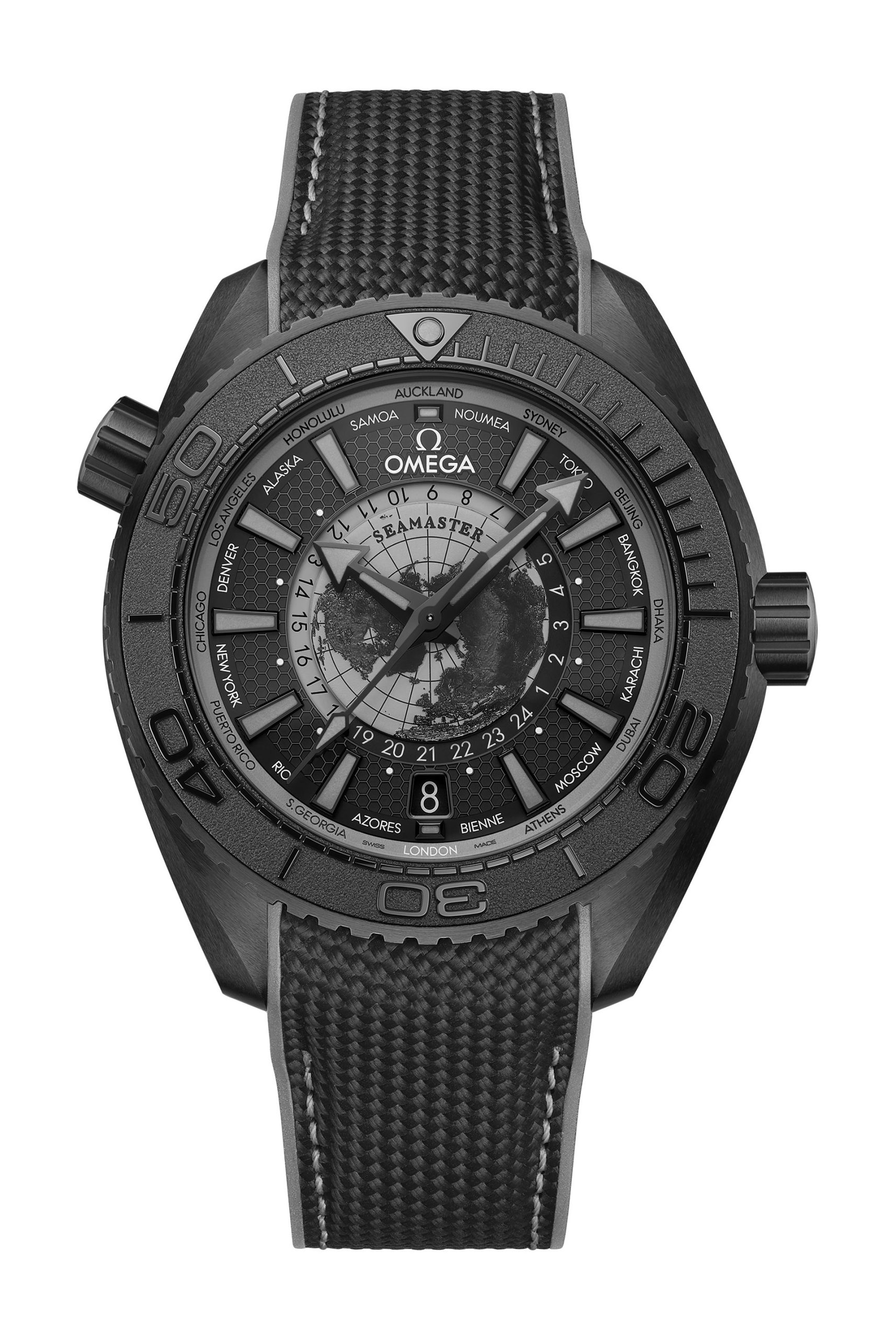 Omega Seamaster luxury timepiece - detailed view