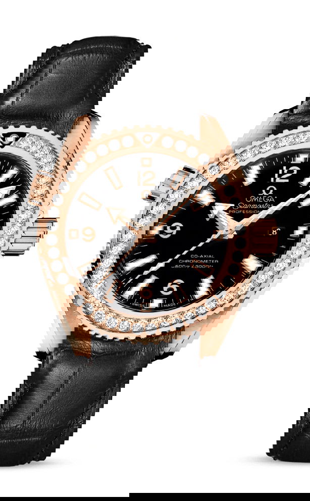 Omega Seamaster luxury timepiece - detailed view