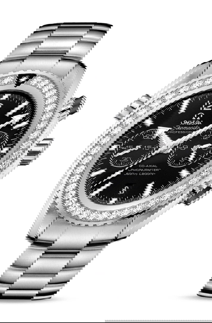 Omega Seamaster luxury timepiece - detailed view