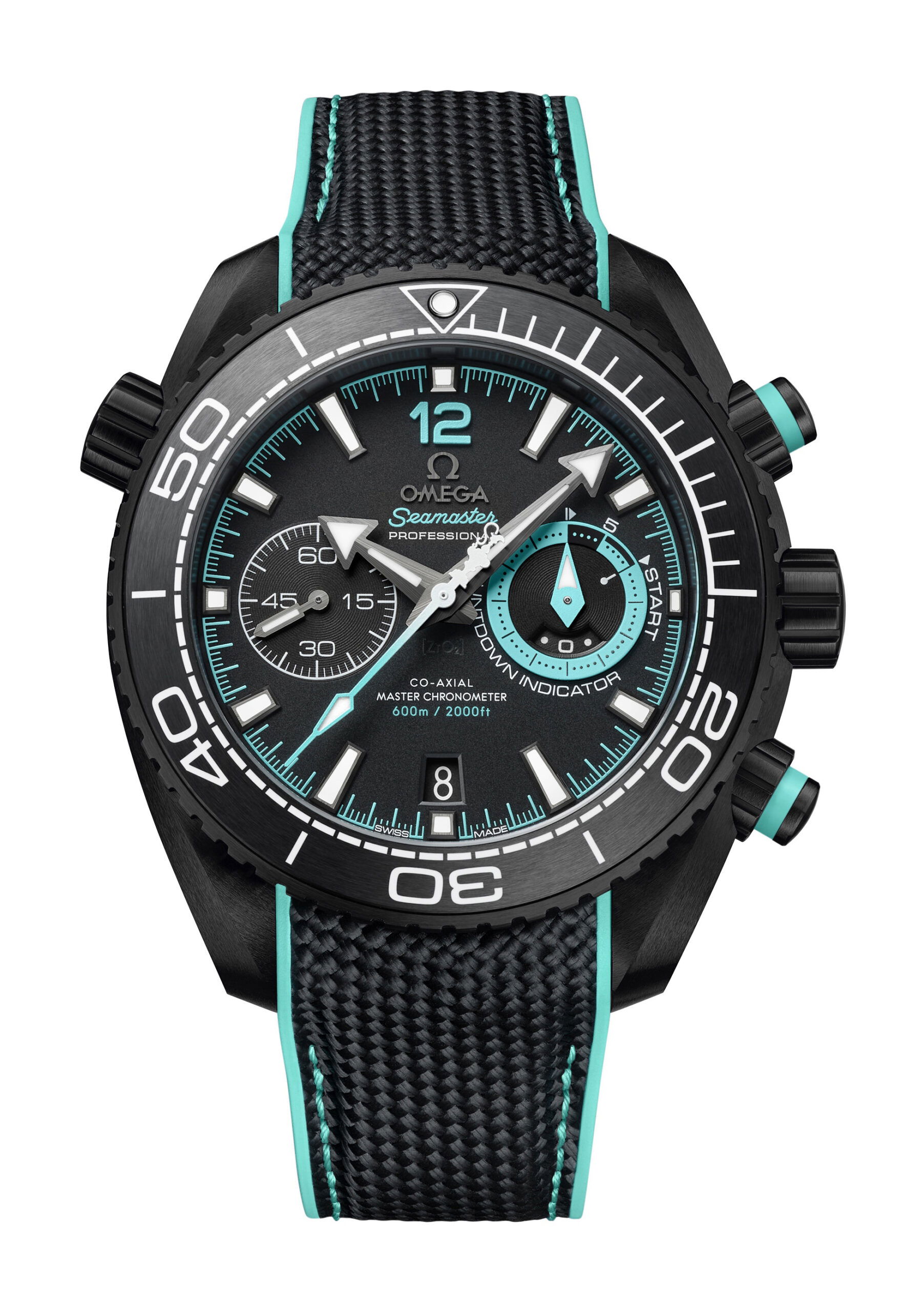 Omega Seamaster luxury timepiece - detailed view