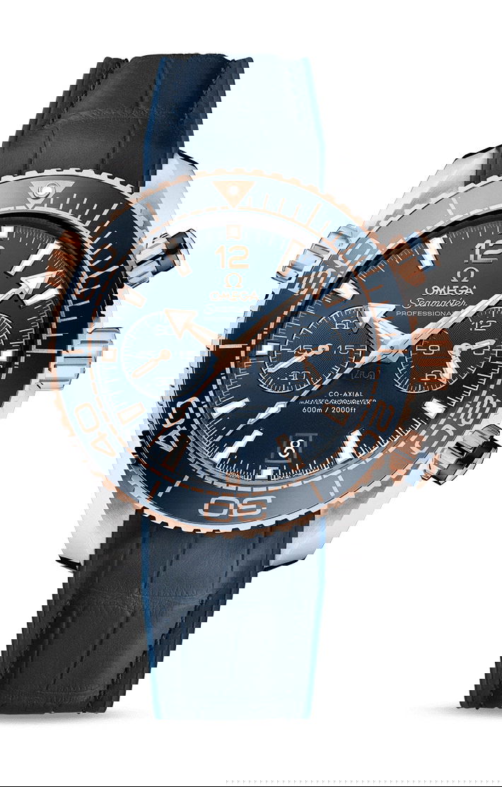 Omega Seamaster luxury timepiece - detailed view