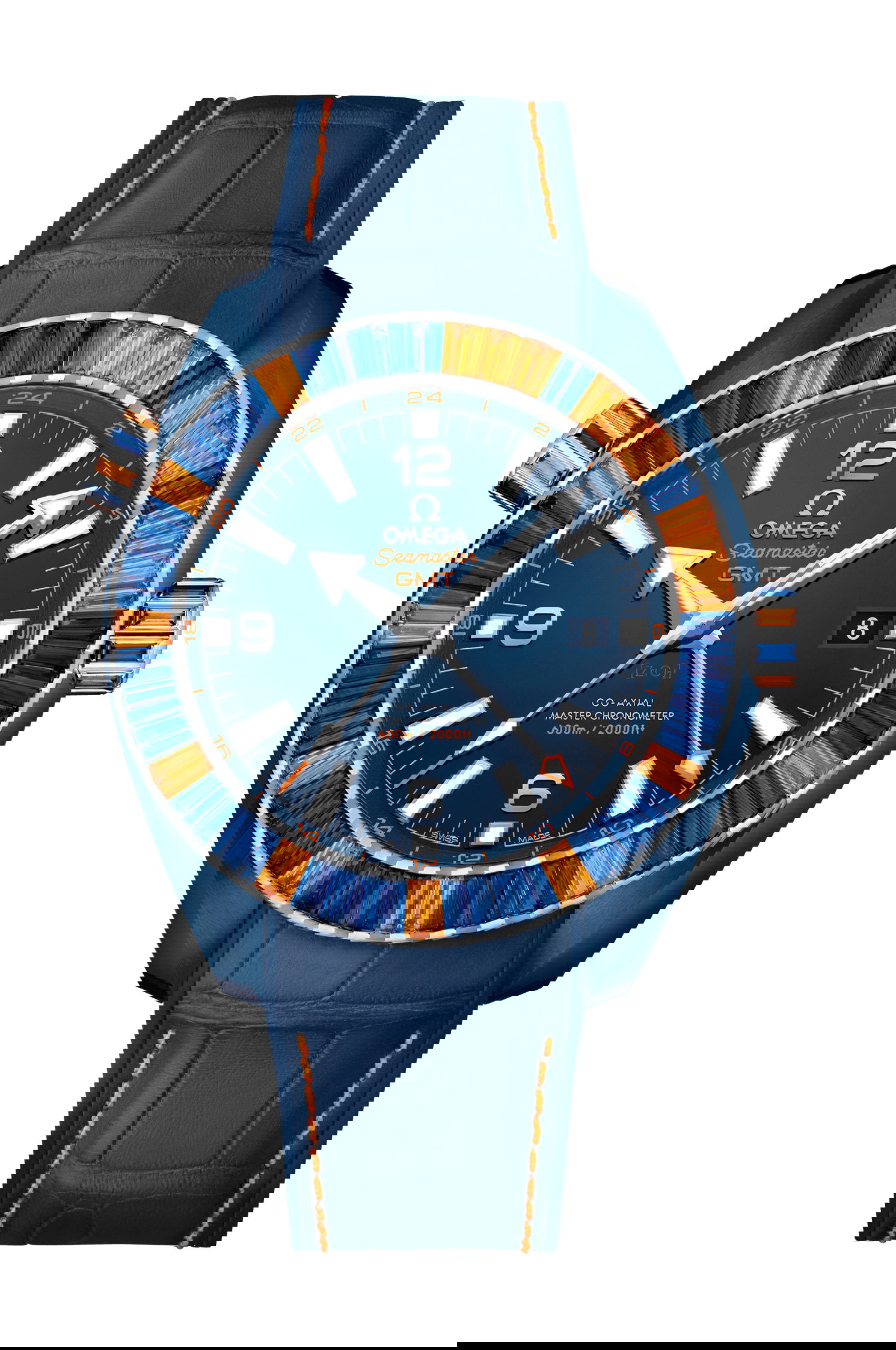 Omega Seamaster luxury timepiece - detailed view
