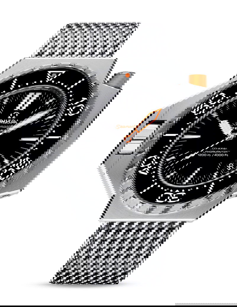 Omega Seamaster luxury timepiece - detailed view