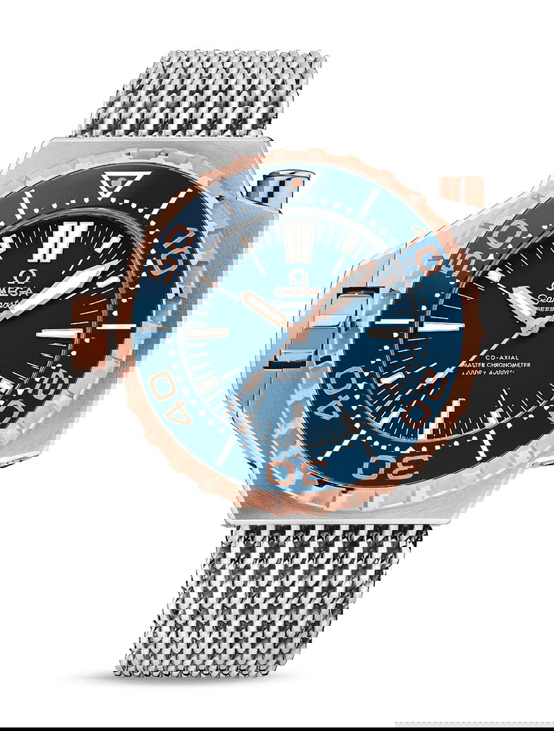Omega Seamaster luxury timepiece - detailed view