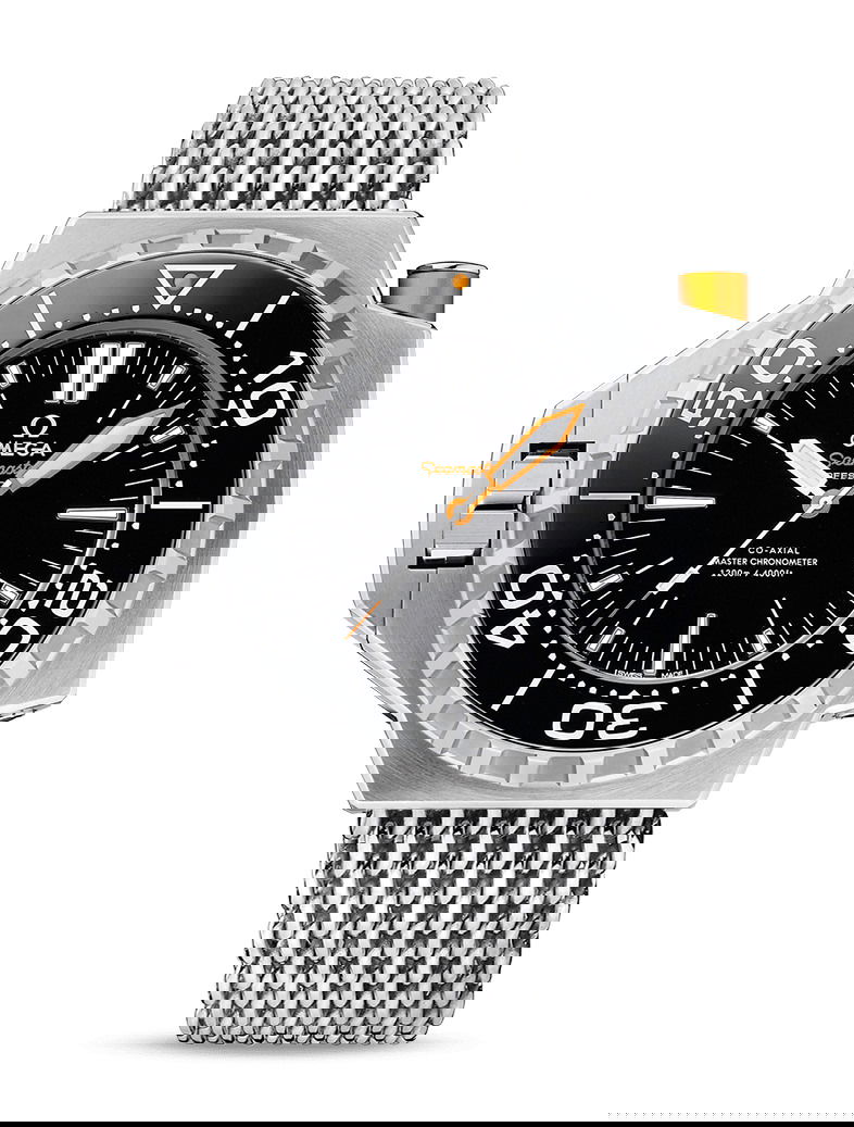Omega Seamaster luxury timepiece - detailed view