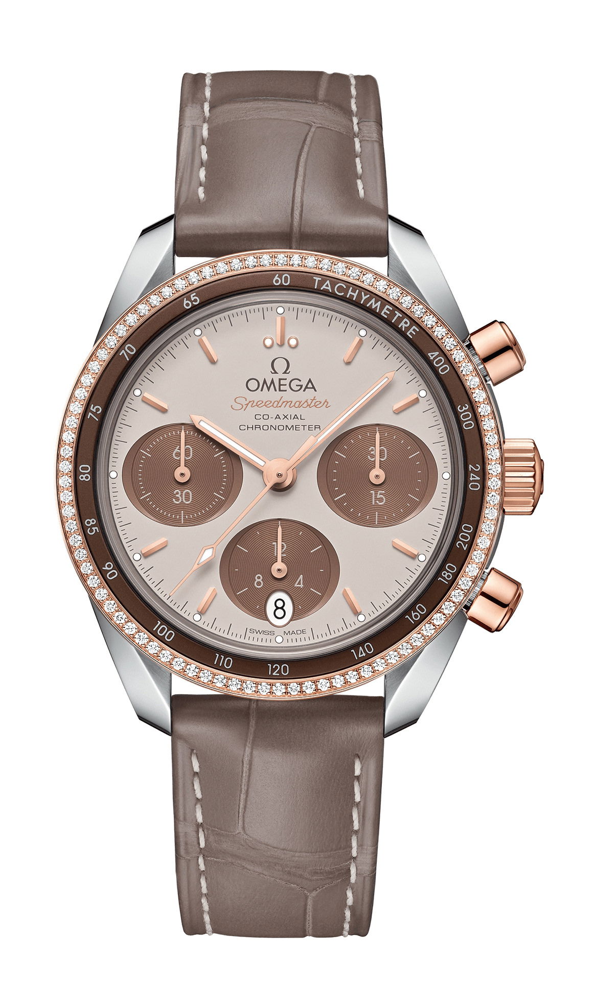 Omega Speedmaster luxury timepiece - detailed view