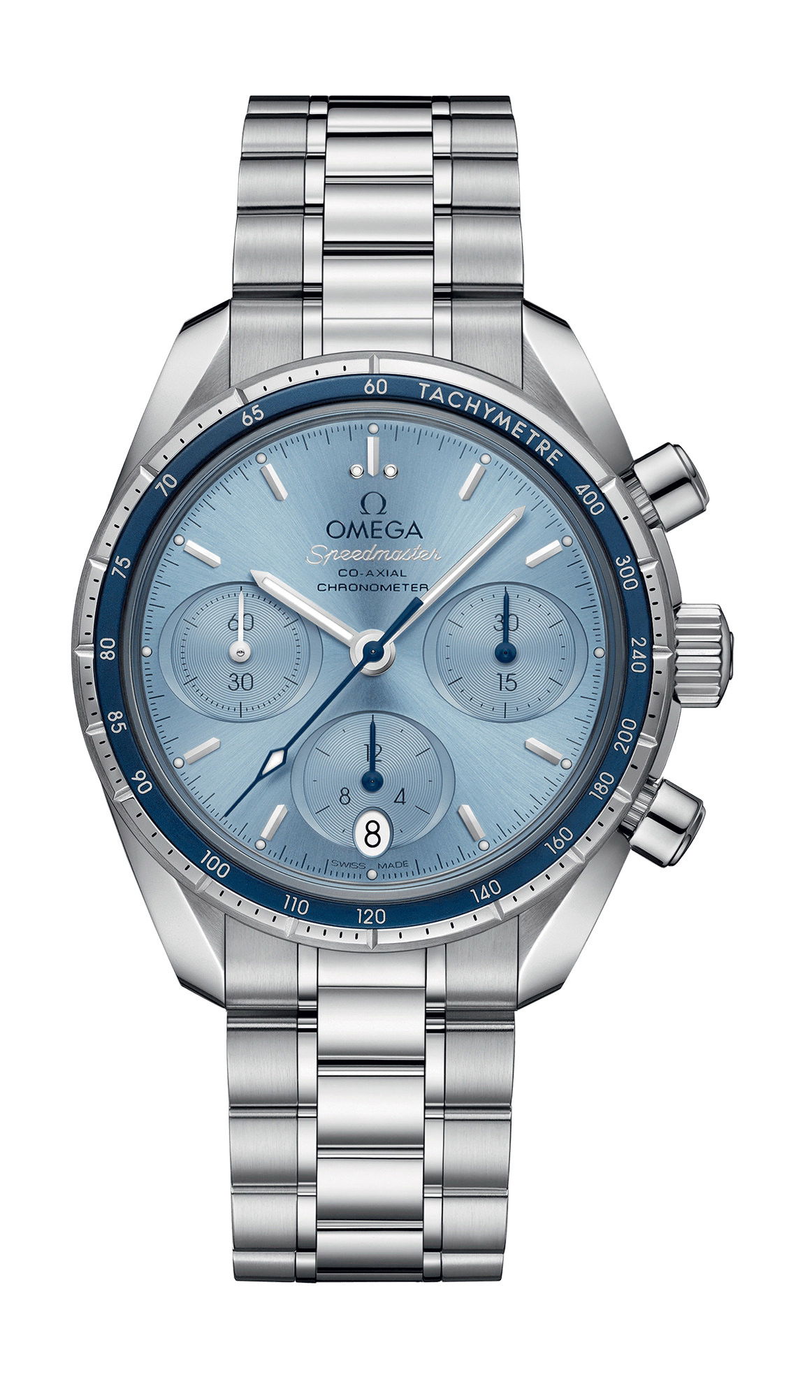 Omega Speedmaster luxury timepiece - detailed view