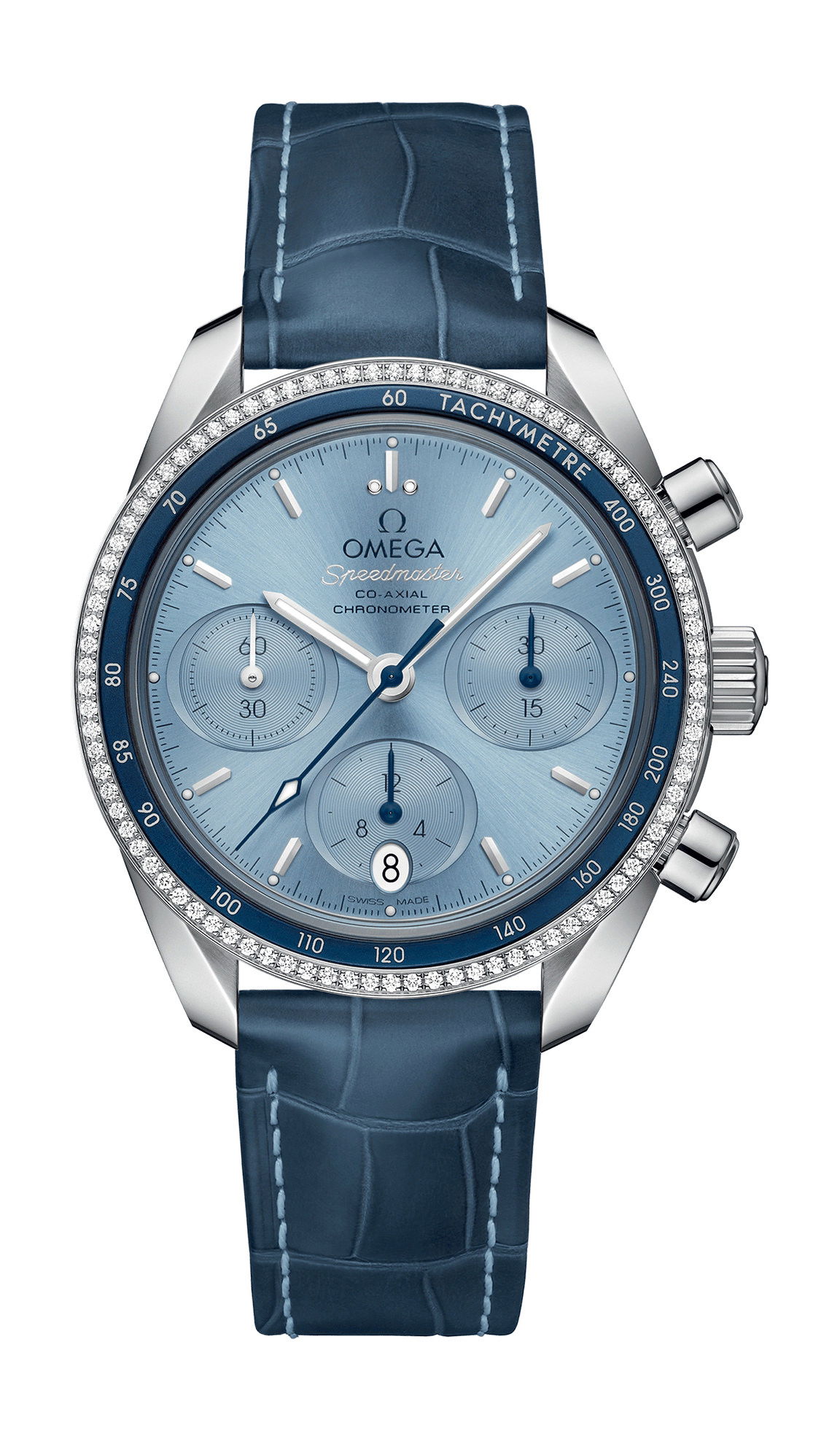 Omega Speedmaster luxury timepiece - detailed view