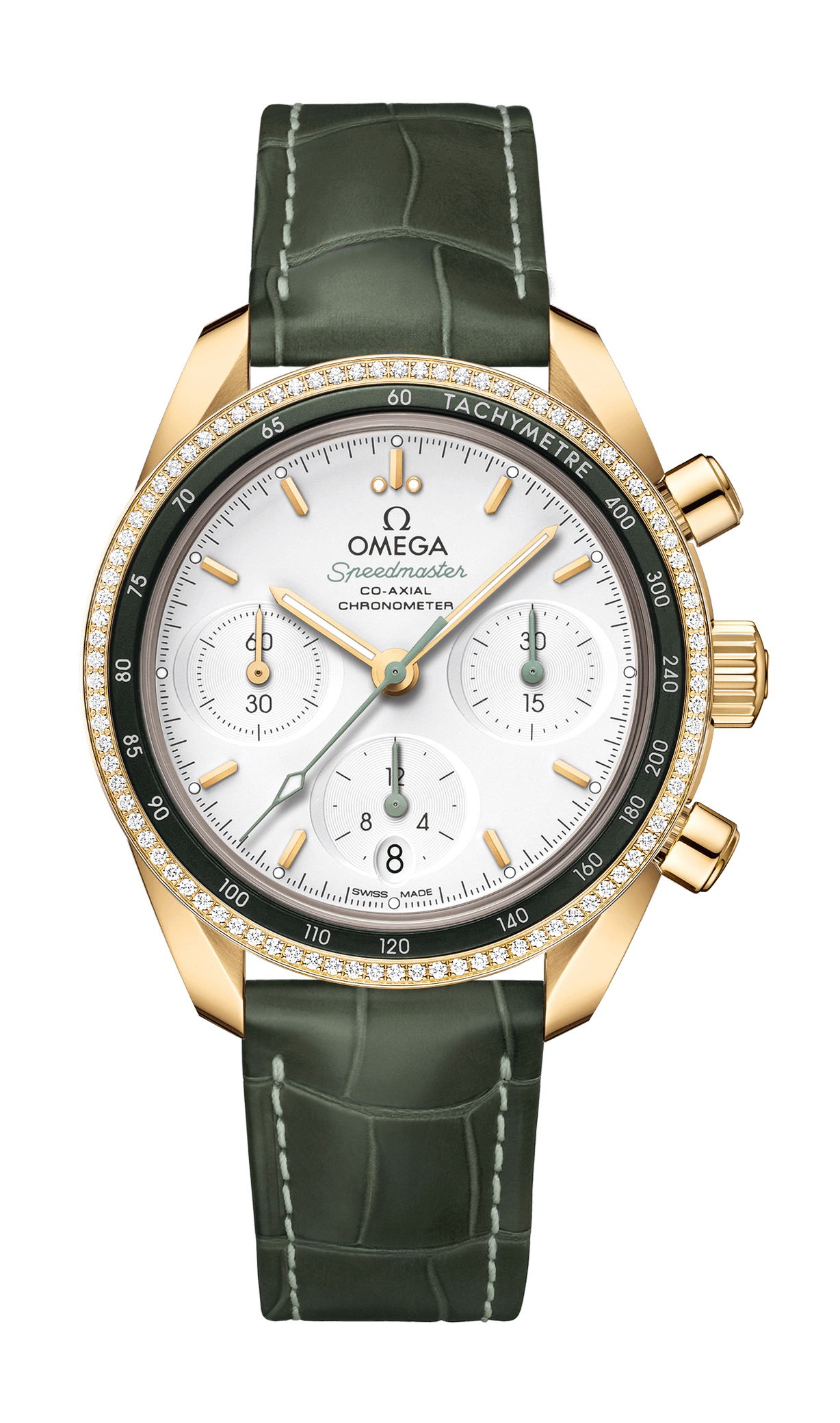 Omega Speedmaster luxury timepiece - detailed view