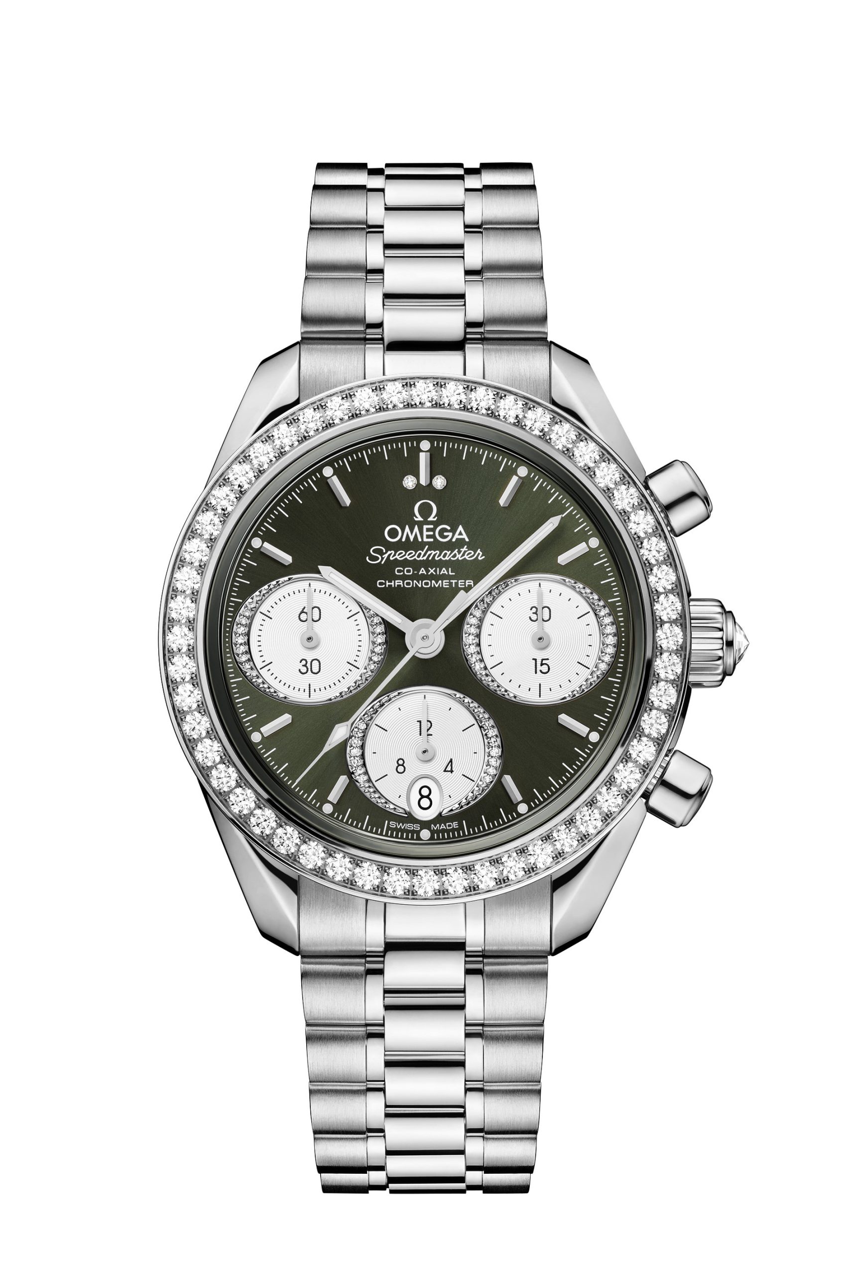 Omega Speedmaster luxury timepiece - detailed view