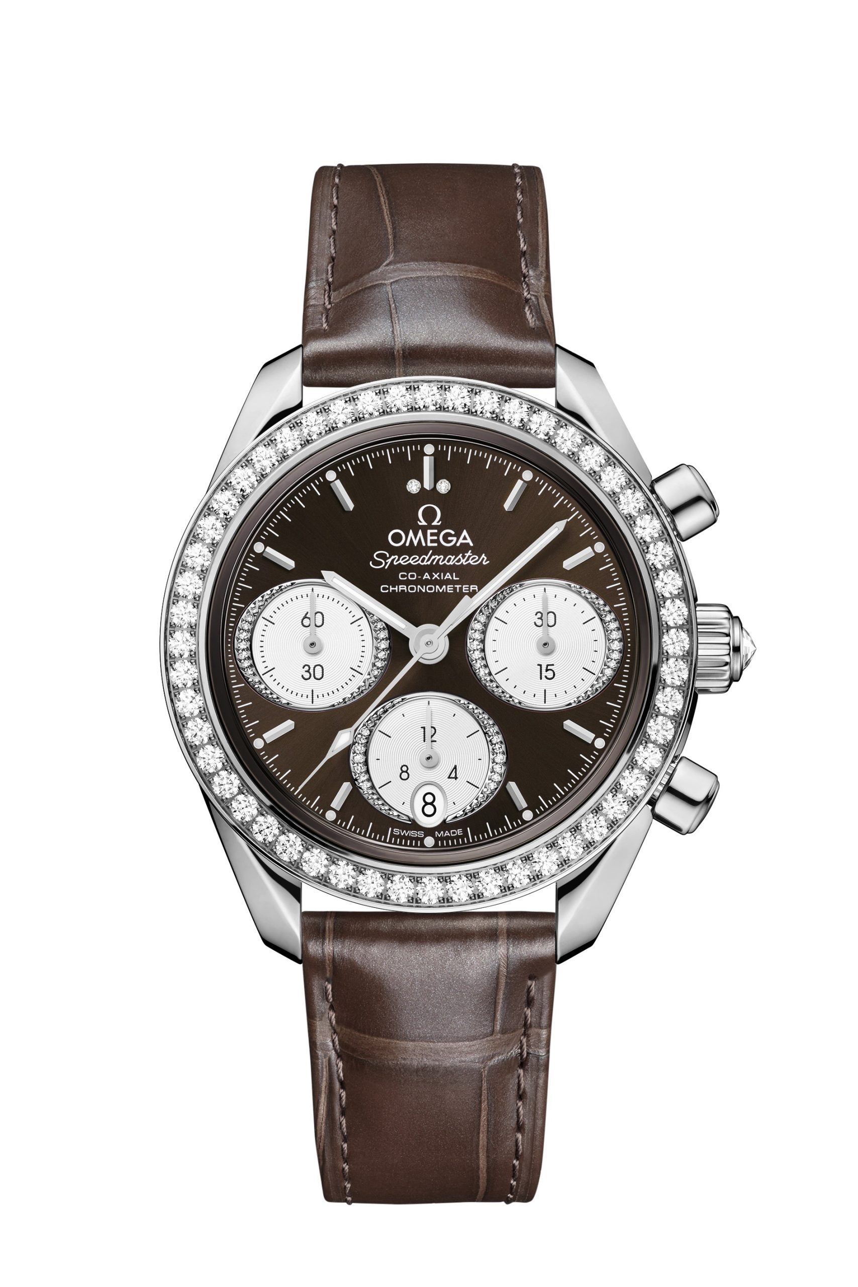 Omega Speedmaster luxury timepiece - detailed view