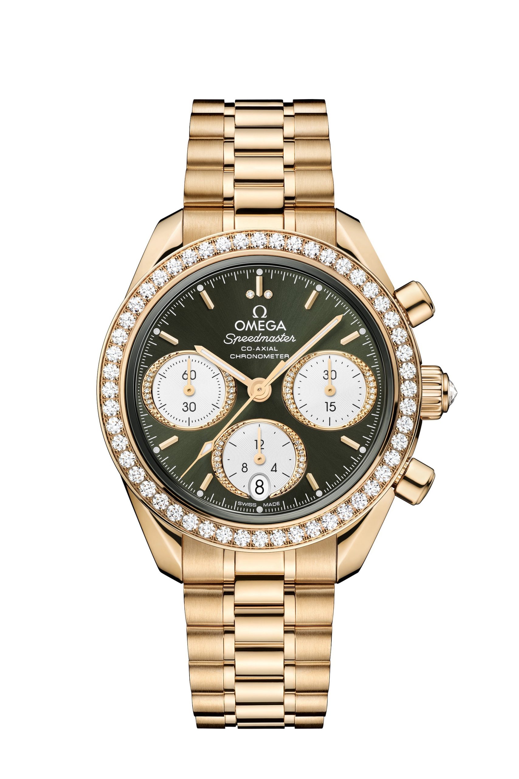 Omega Speedmaster luxury timepiece - detailed view