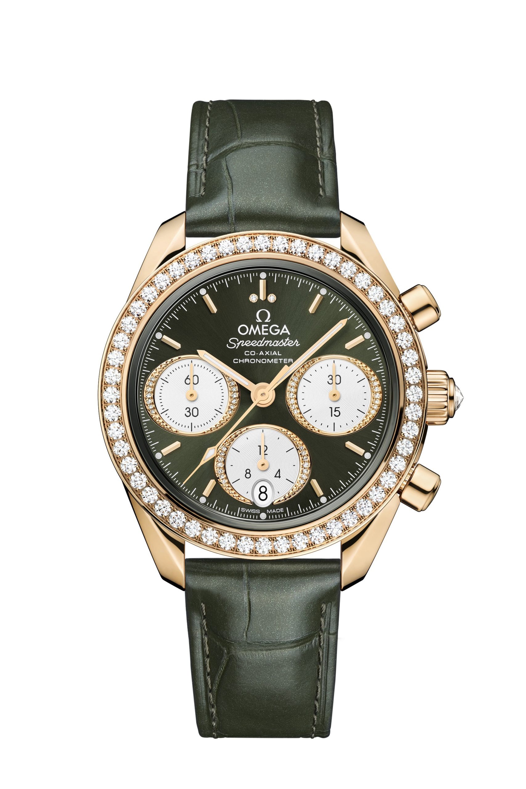 Omega Speedmaster luxury timepiece - detailed view