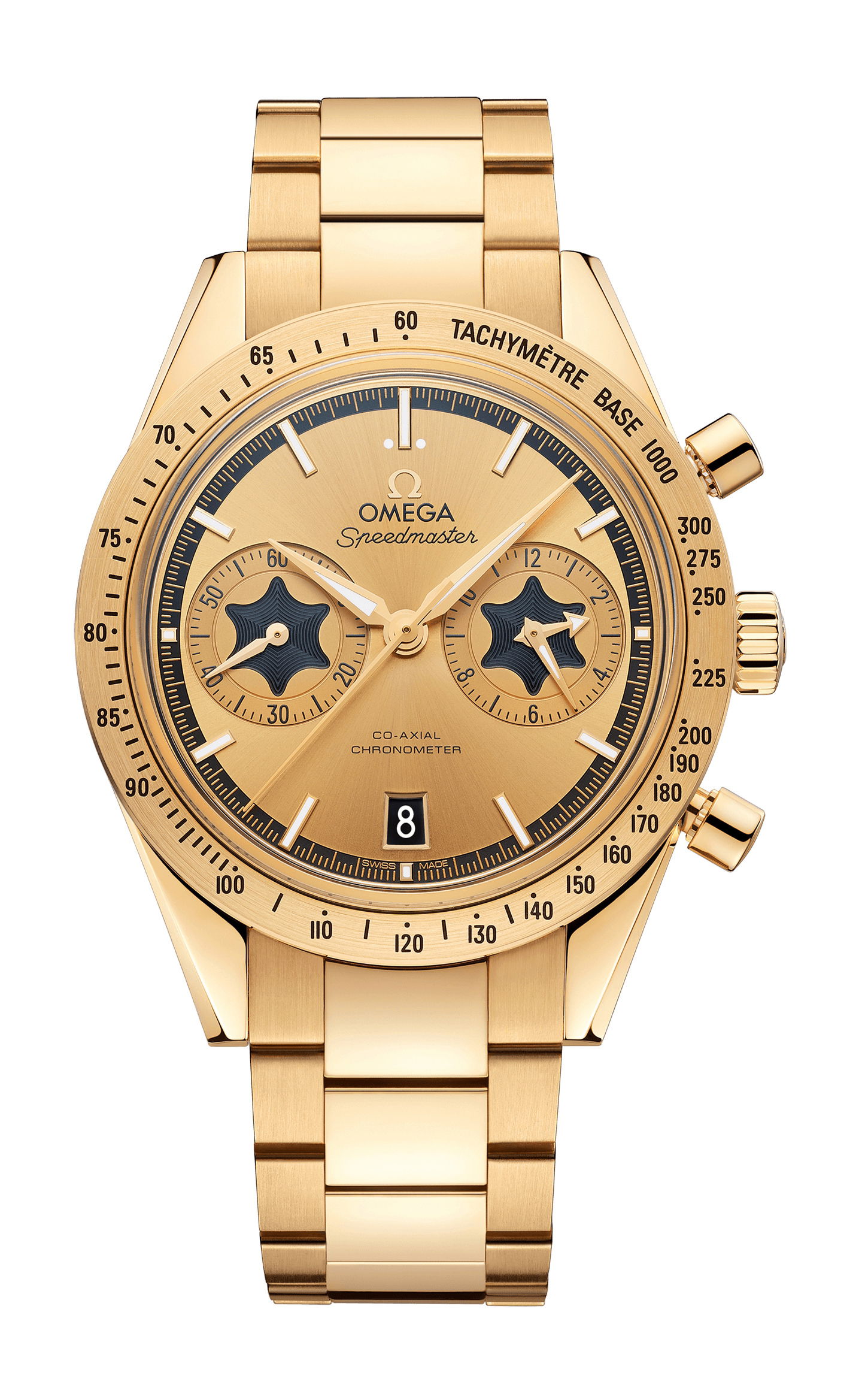 Omega Speedmaster luxury timepiece - detailed view