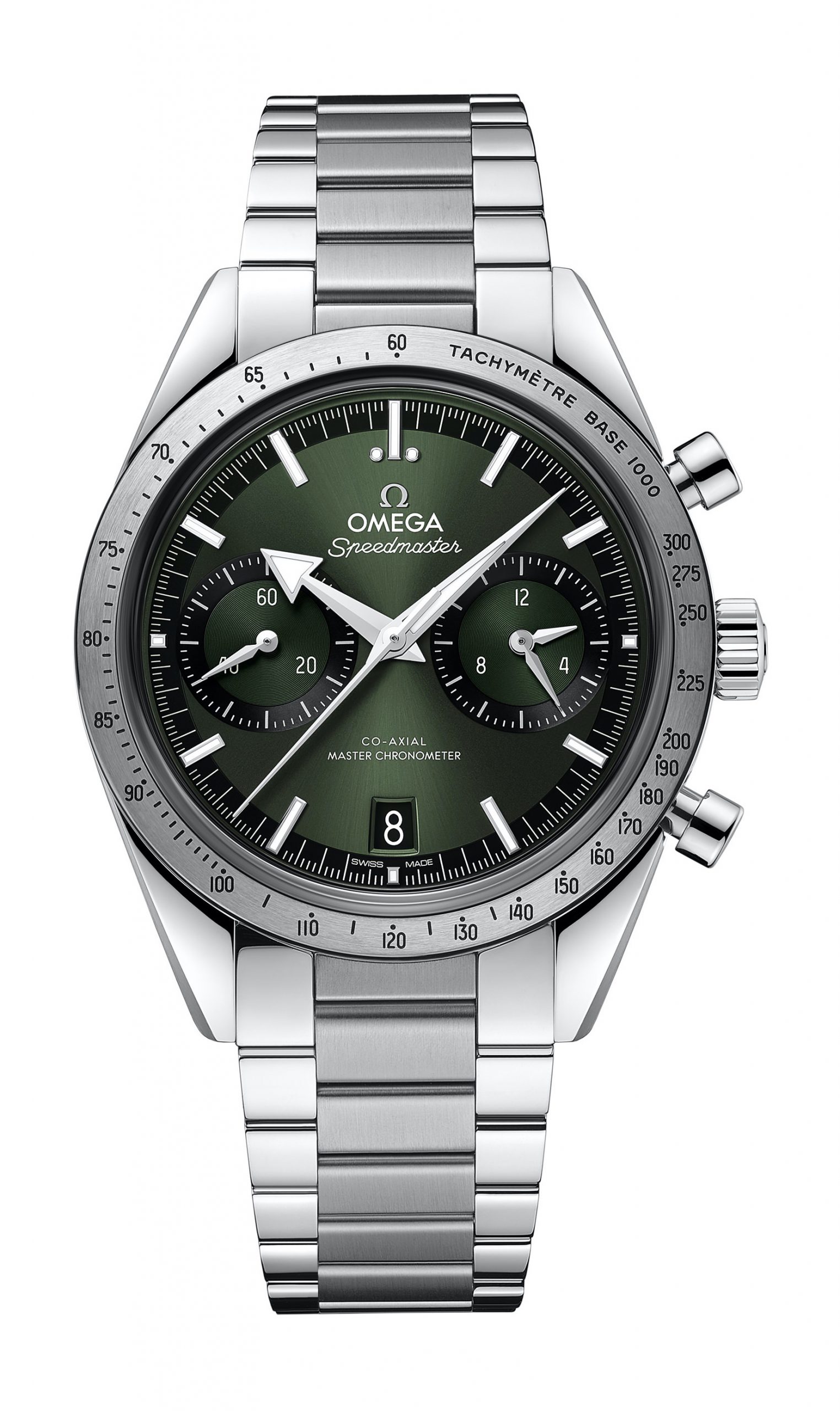 Omega Speedmaster luxury timepiece - detailed view