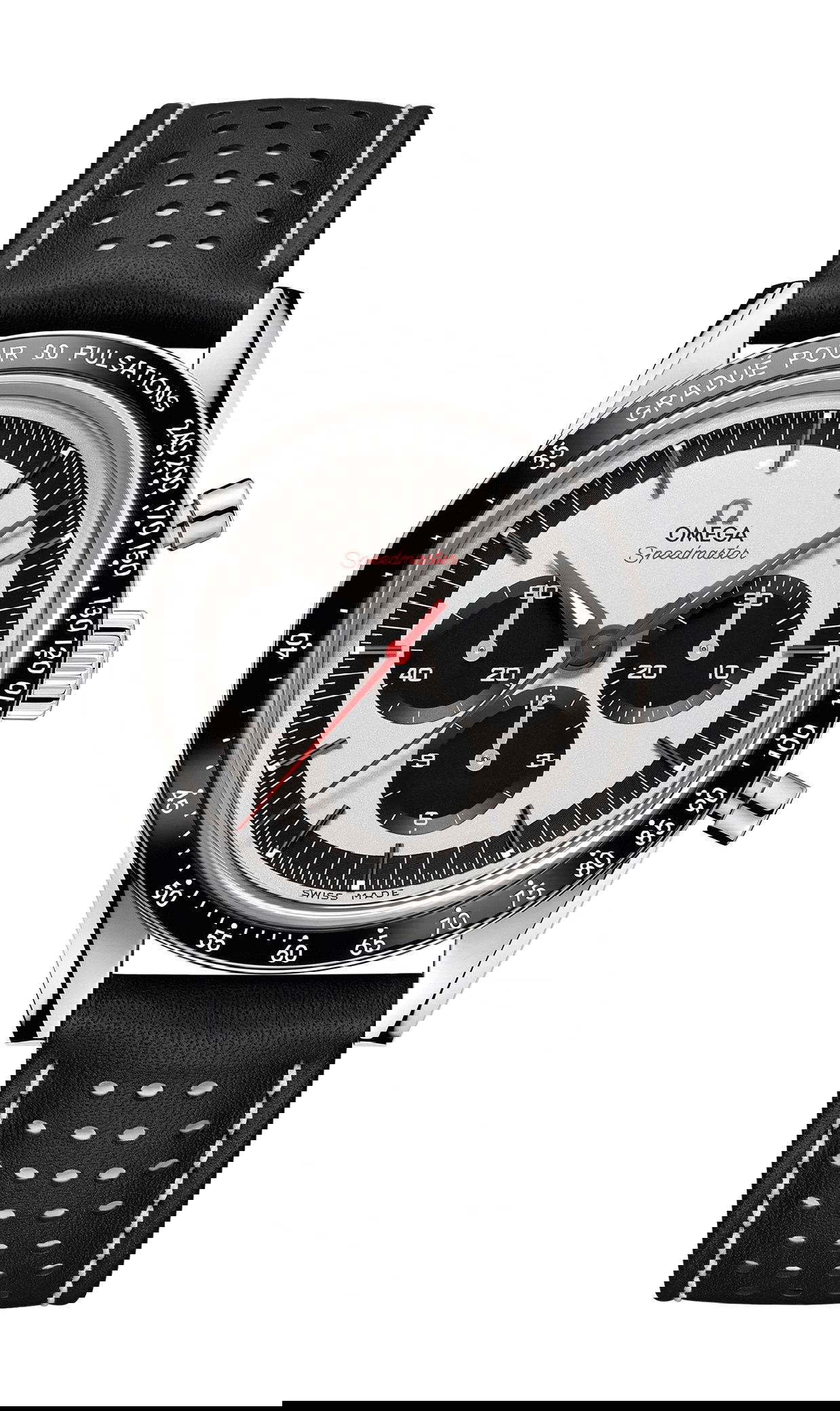 Omega Speedmaster luxury timepiece - detailed view