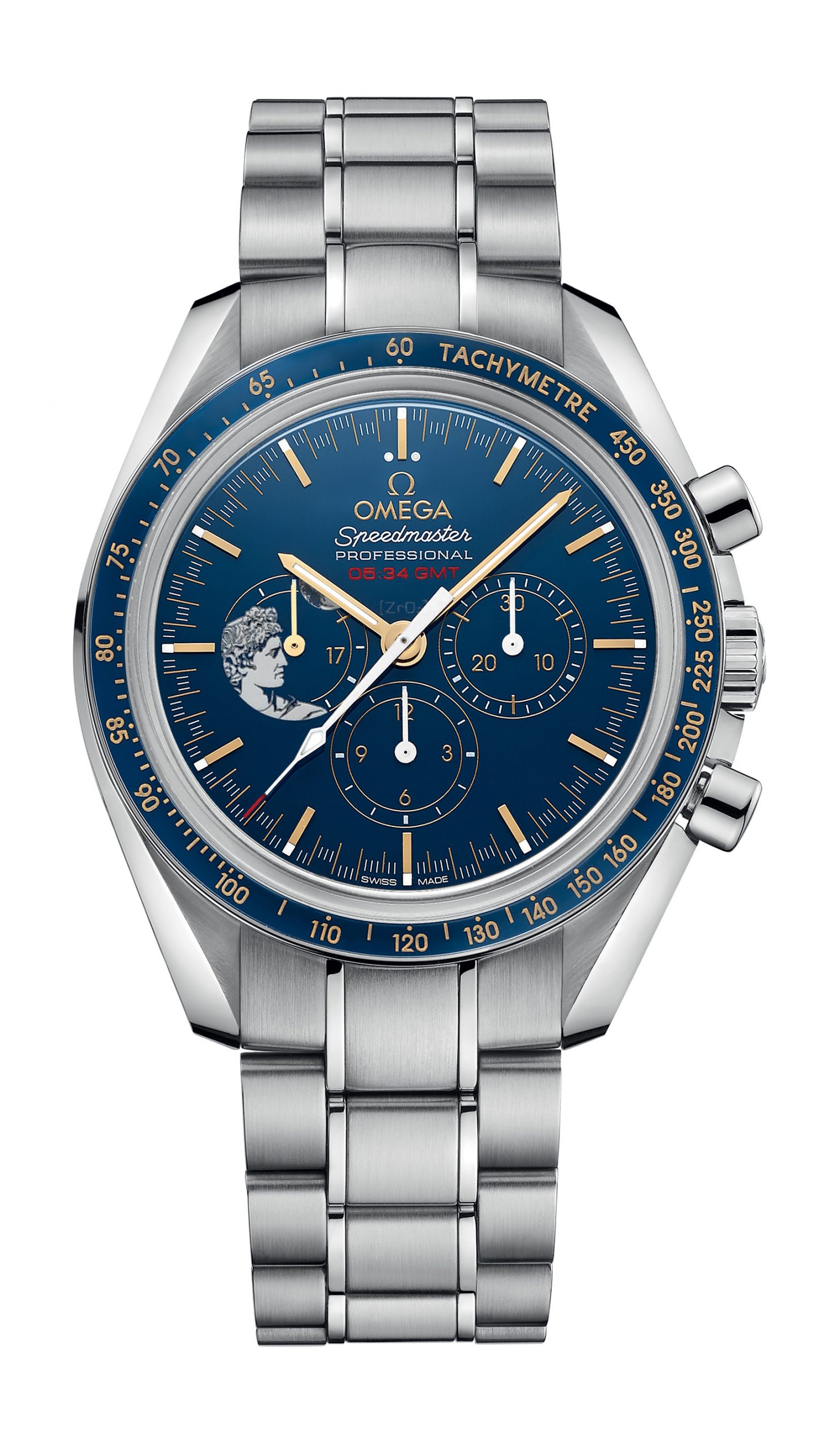 Omega Speedmaster luxury timepiece - detailed view
