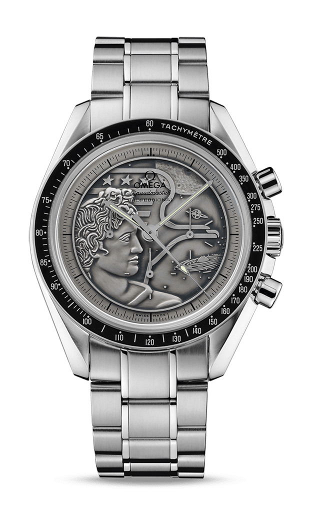 Omega Speedmaster luxury timepiece - detailed view