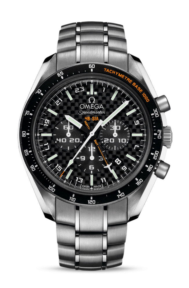 Omega Speedmaster luxury timepiece - detailed view