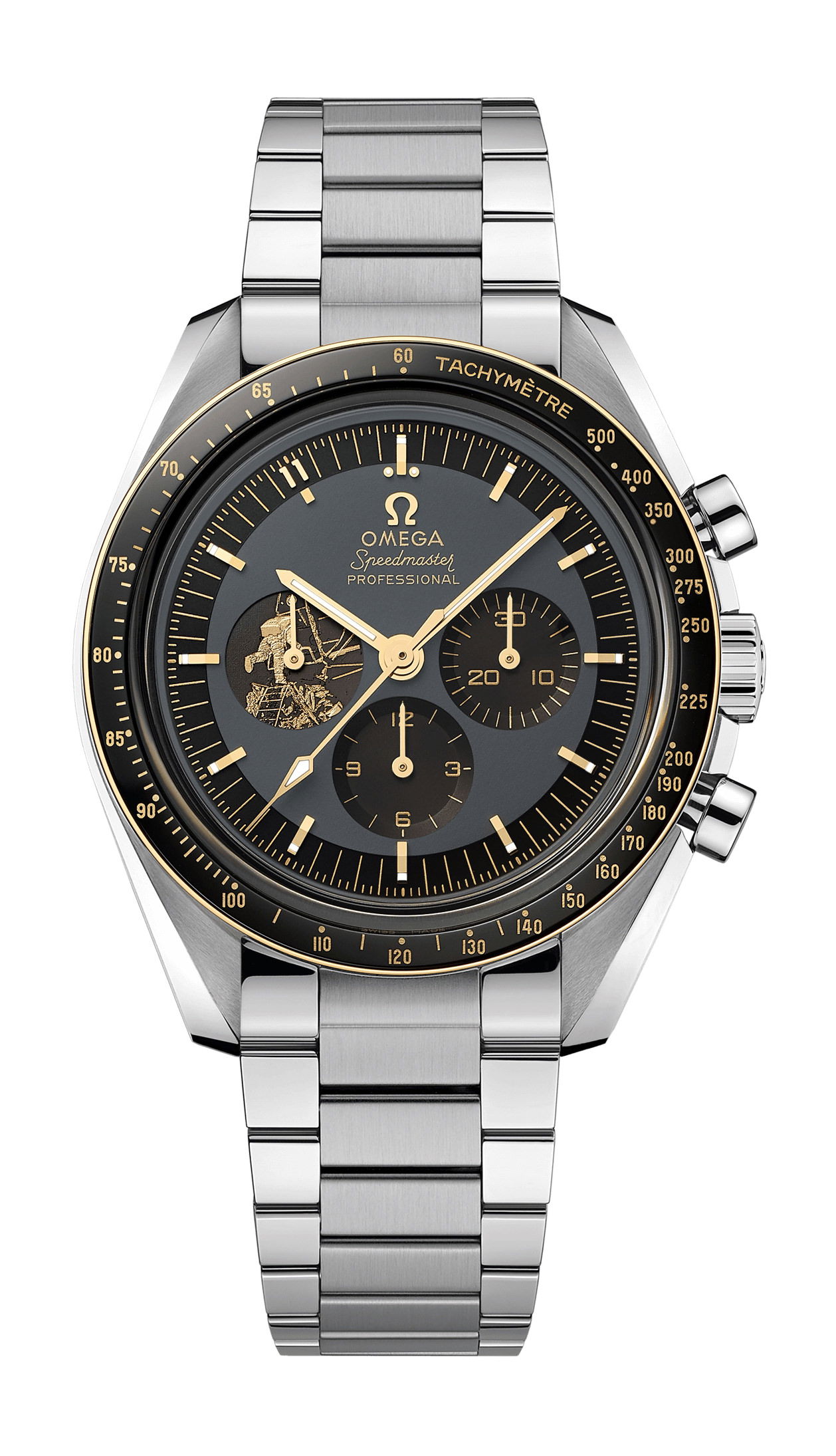 Omega Speedmaster luxury timepiece - detailed view