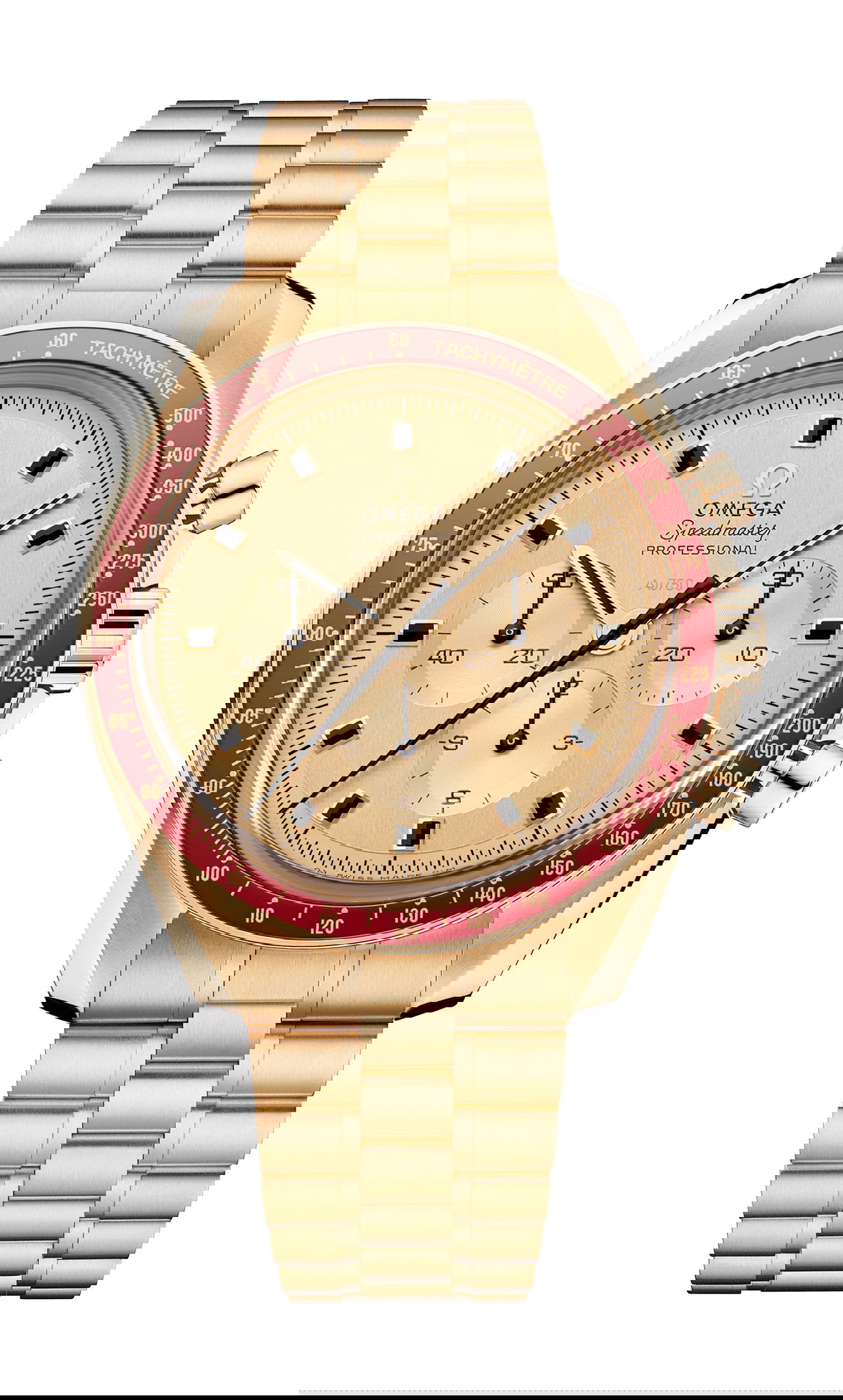 Omega Speedmaster luxury timepiece - detailed view