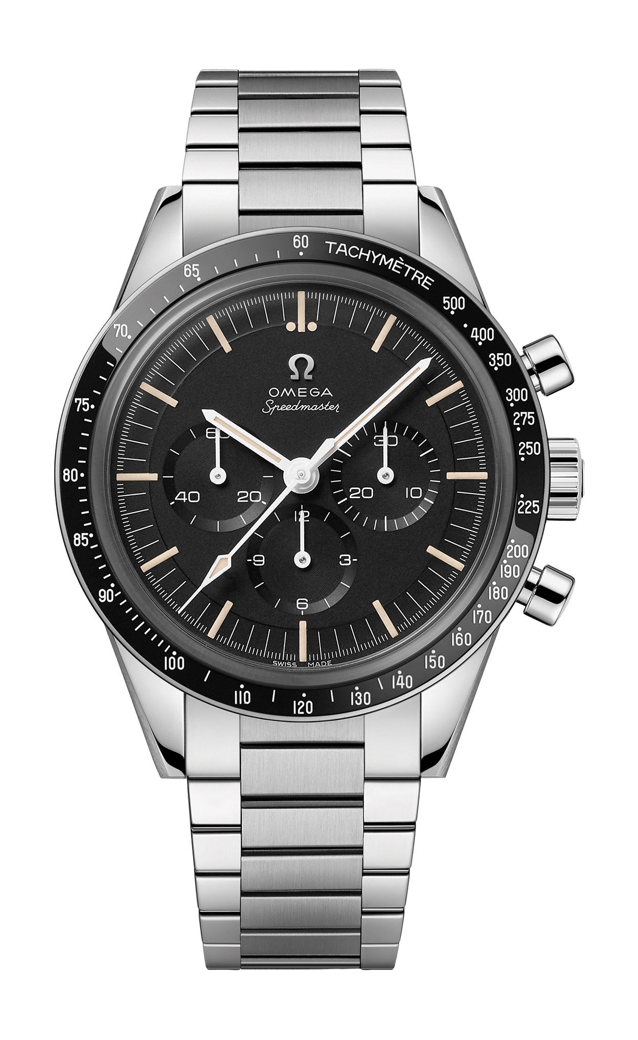 Omega Speedmaster luxury timepiece - detailed view