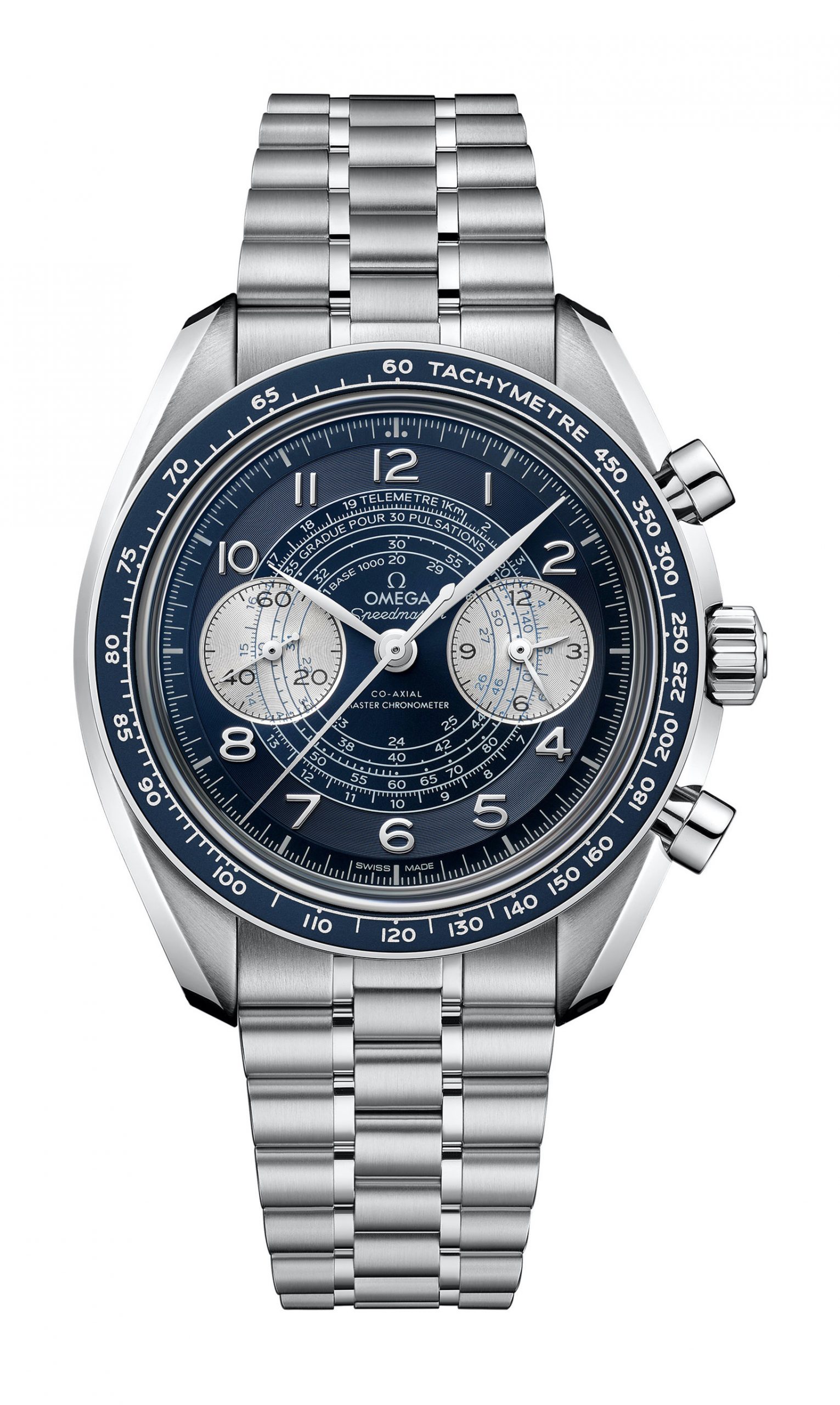 Omega Speedmaster luxury timepiece - detailed view