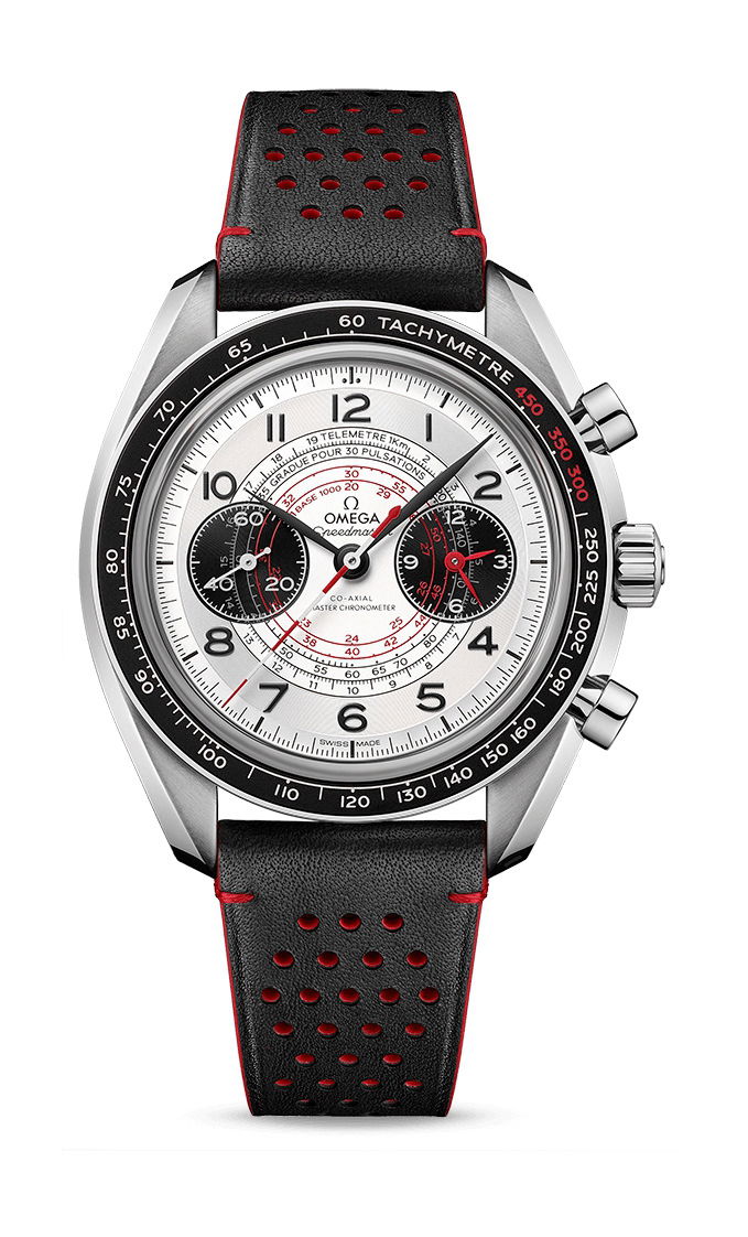 Omega Speedmaster luxury timepiece - detailed view