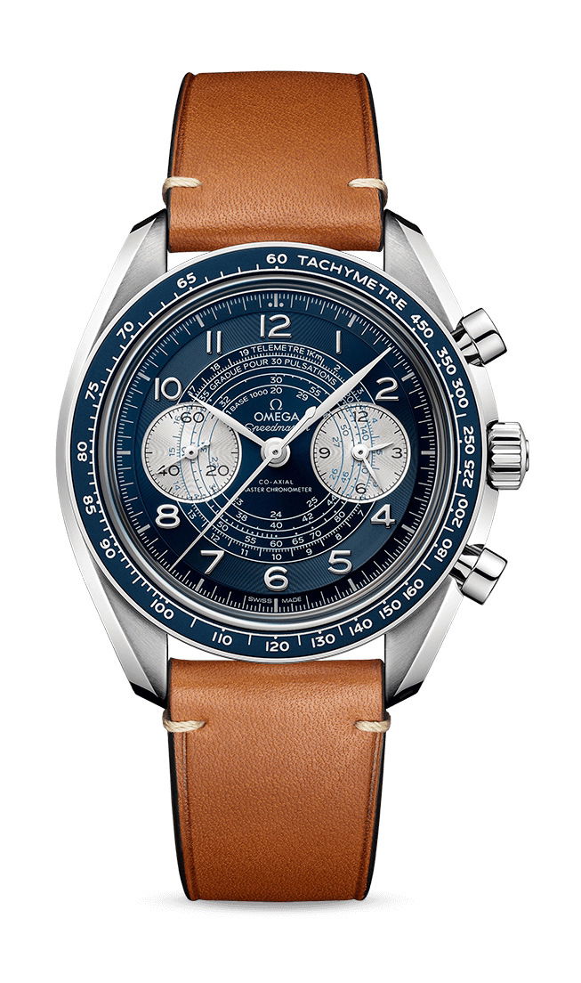 Omega Speedmaster luxury timepiece - detailed view