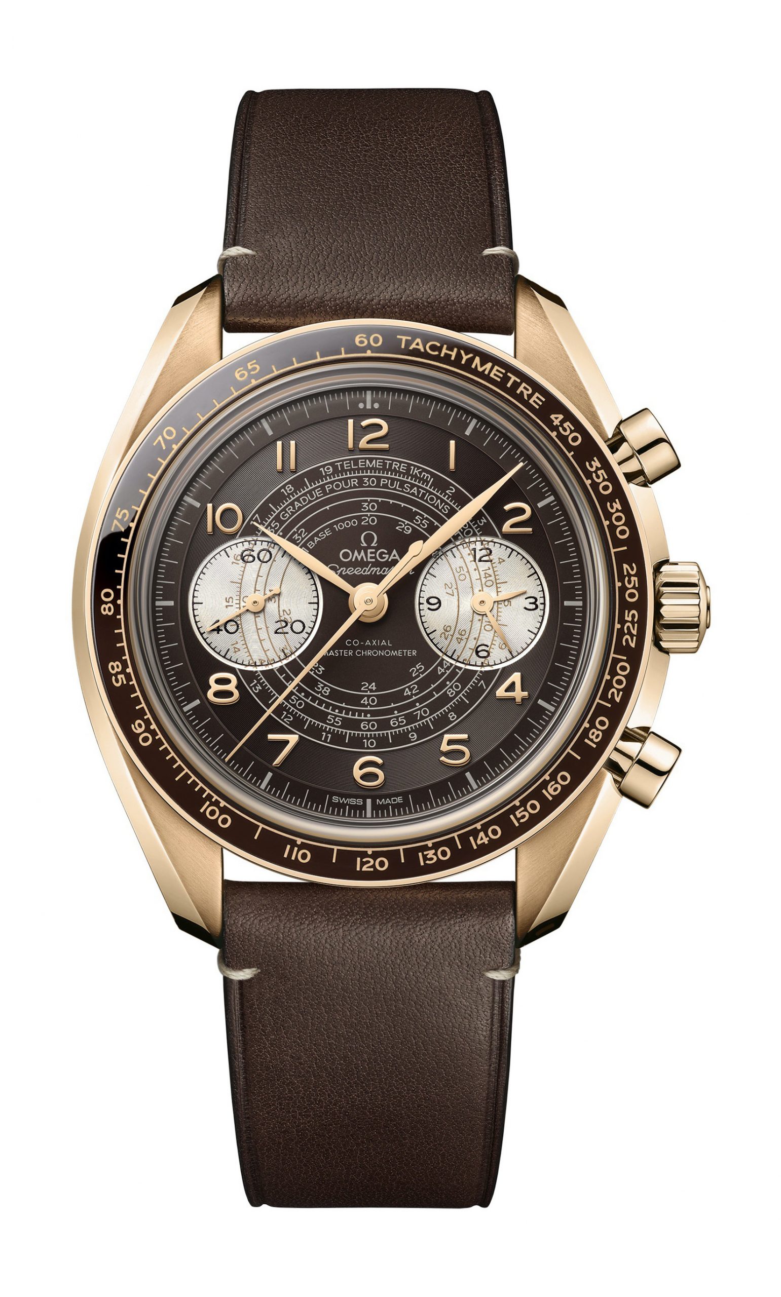 Omega Speedmaster luxury timepiece - detailed view