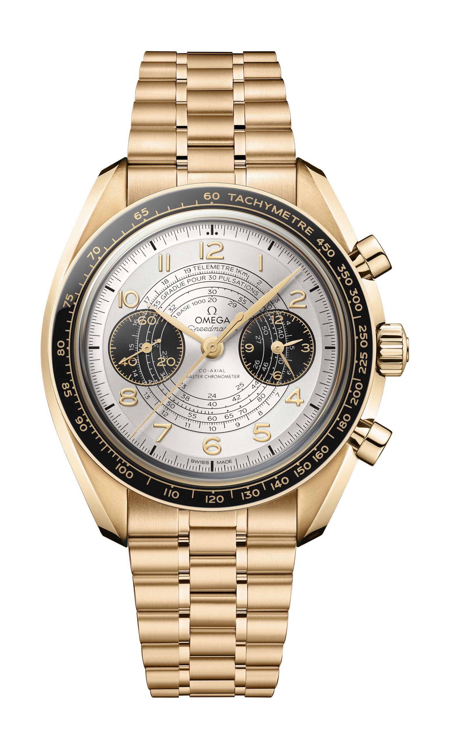 Omega Speedmaster luxury timepiece - detailed view