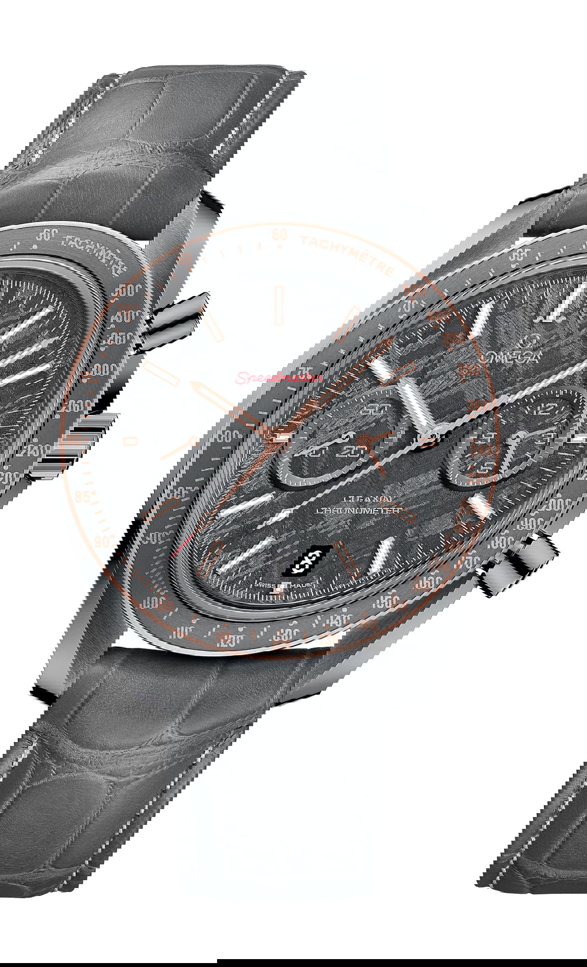 Omega Speedmaster luxury timepiece - detailed view