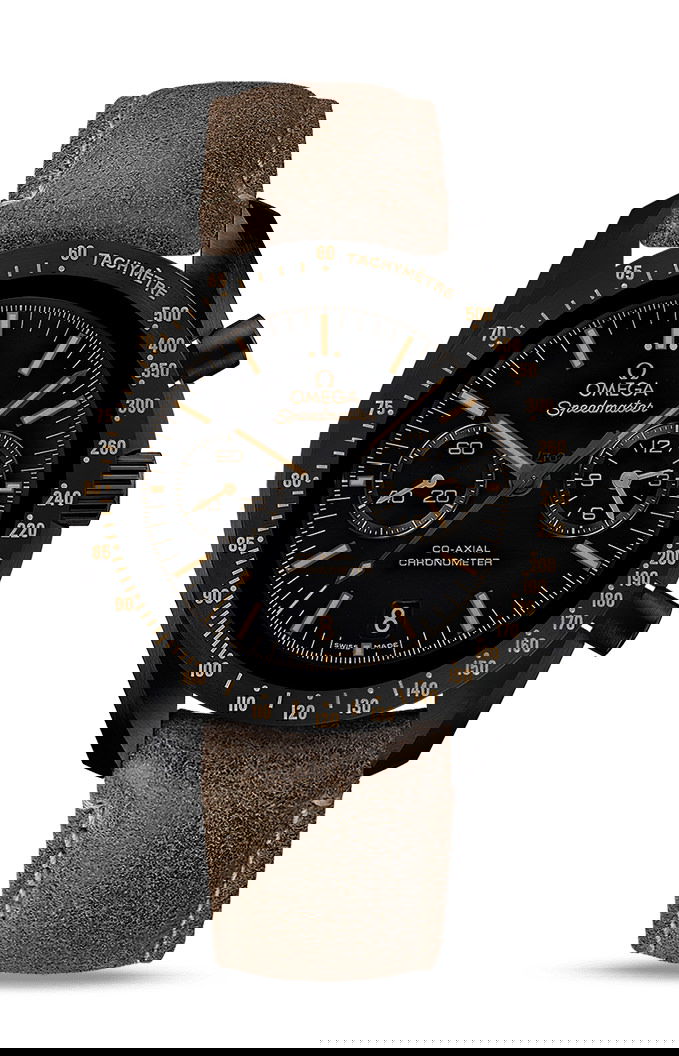 Omega Speedmaster luxury timepiece - detailed view