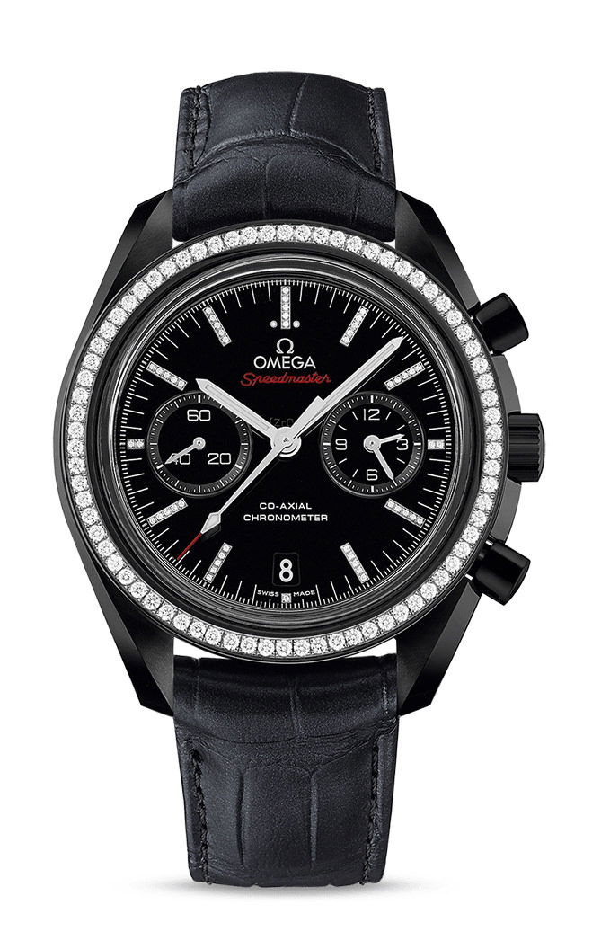 Omega Speedmaster luxury timepiece - detailed view
