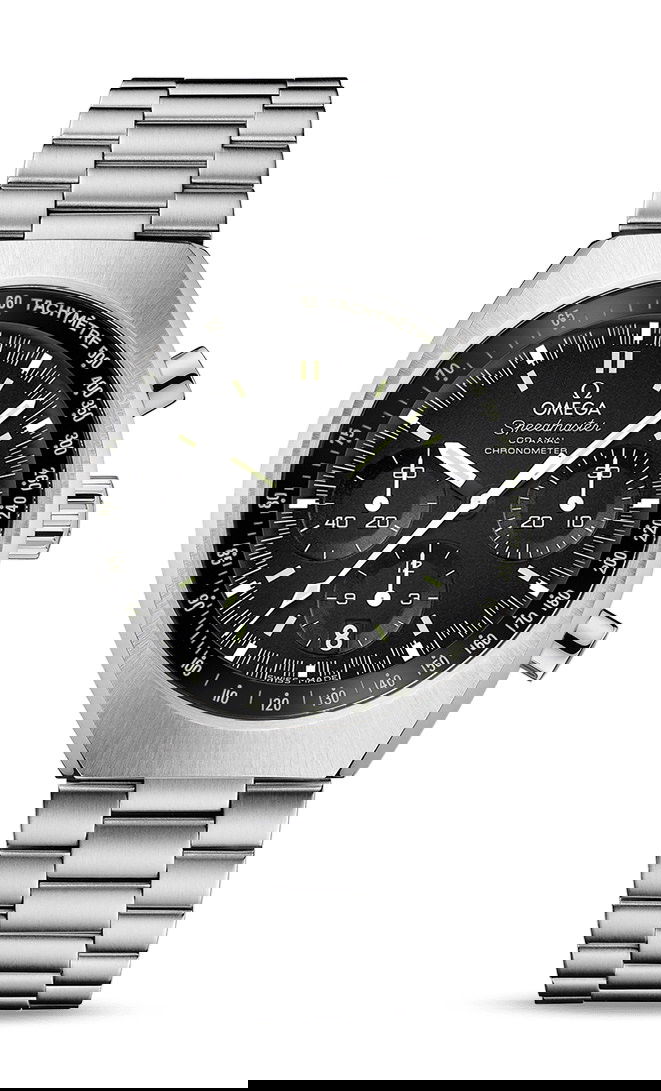 Omega Speedmaster luxury timepiece - detailed view