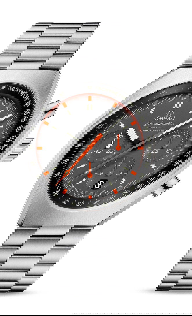 Omega Speedmaster luxury timepiece - detailed view